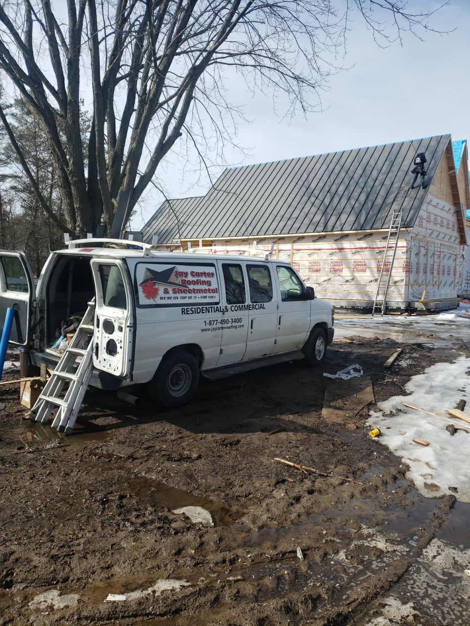 New Construction | 16” Standing Seam Metal Roof Installation by Jay Carter Roofing & Sheet Metal