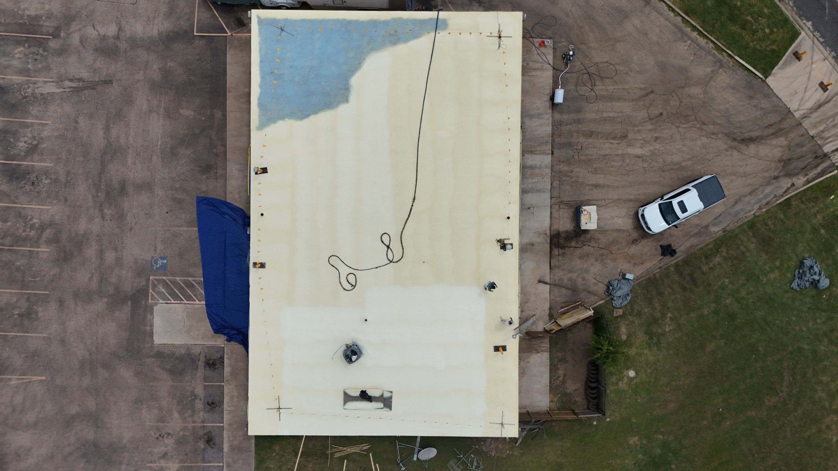 Goodyear Foam Roof Restoration – Temple, TX by All Star Roofing LLC