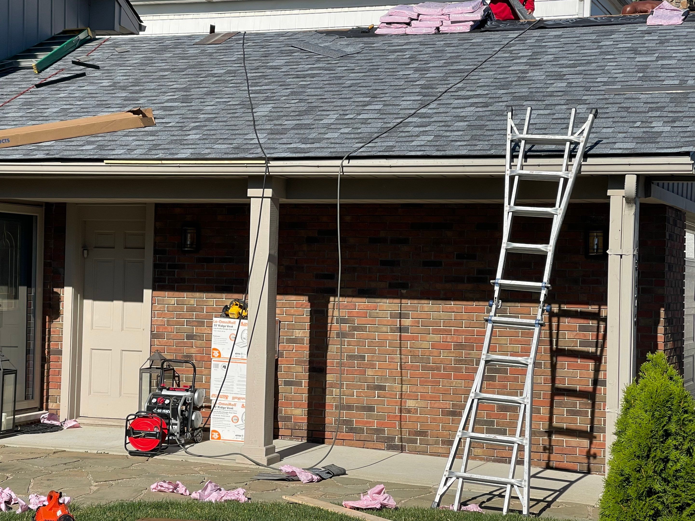 Residential Roofing Installation using Owens Corning Duration Sable Black by JNR Roofing LLC