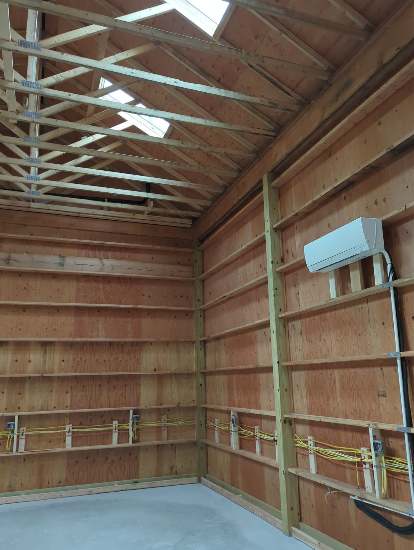 Open Cell Spray Foam to a Pole Barn by NYS Foam & Energy