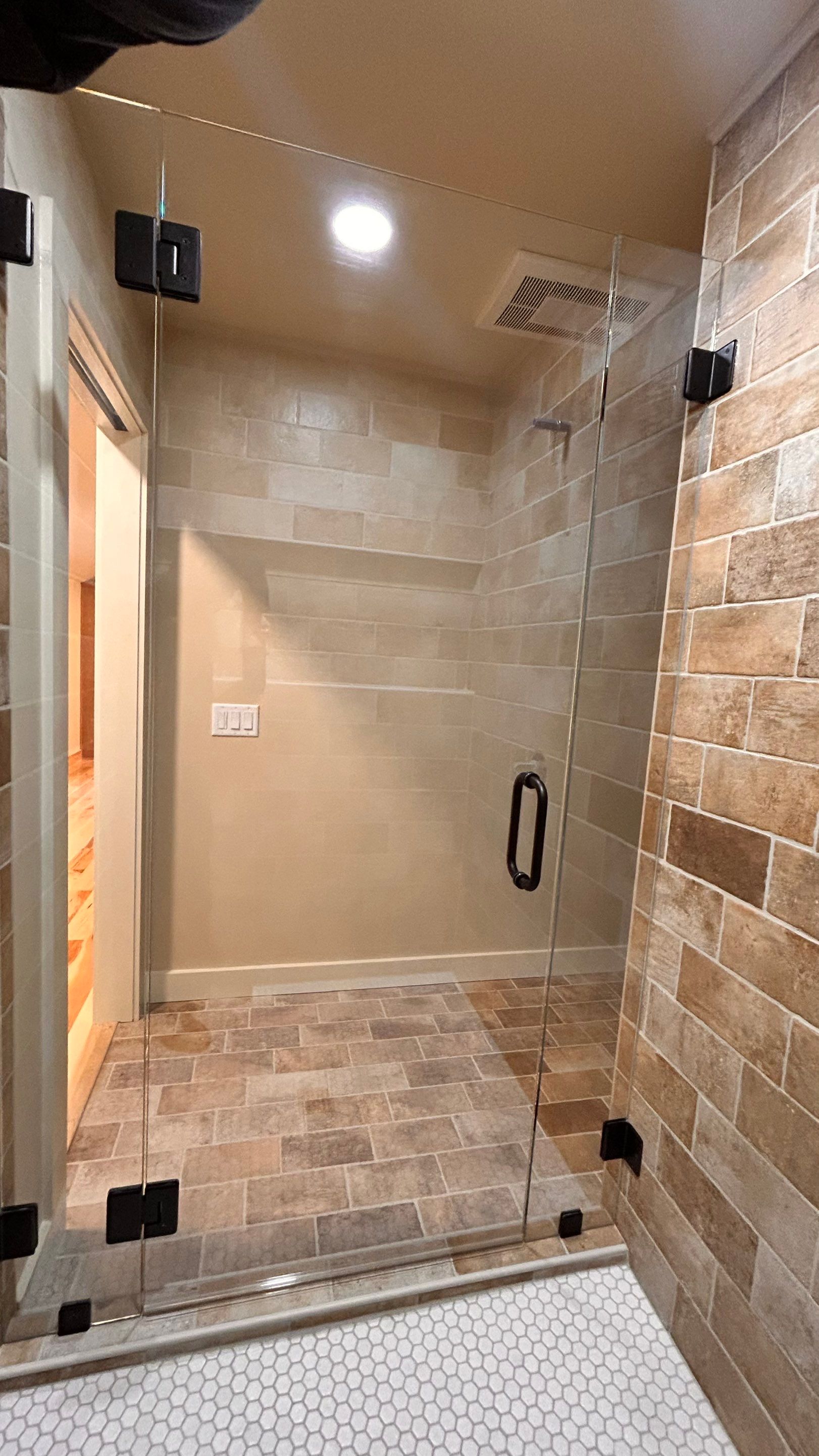 Shower Enclosure using Hardware by CRL by Cheshire Glass Company