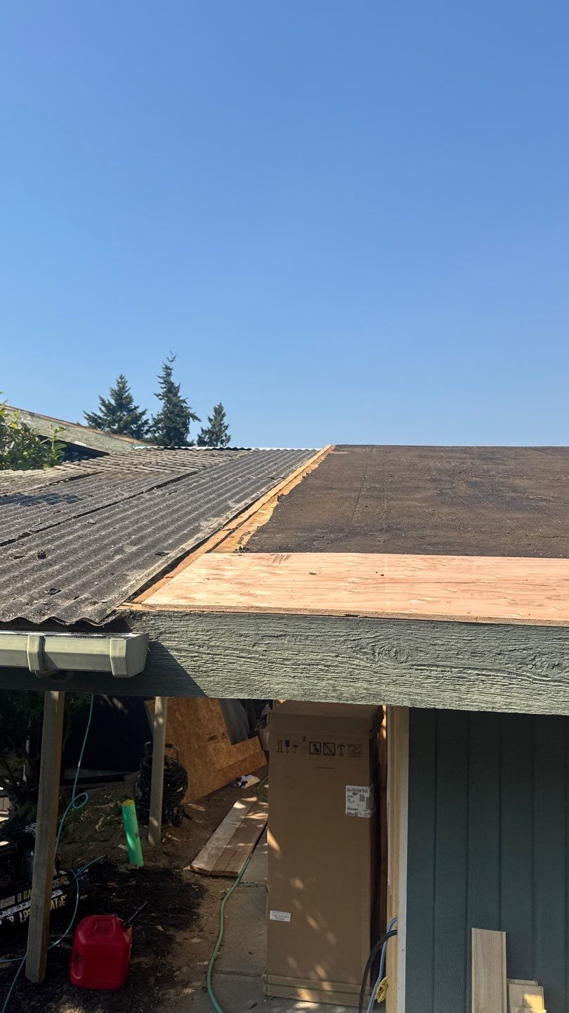 Edmonds Residential Roof Replacement and Structural Decking Repair by Roofing Formula LLC