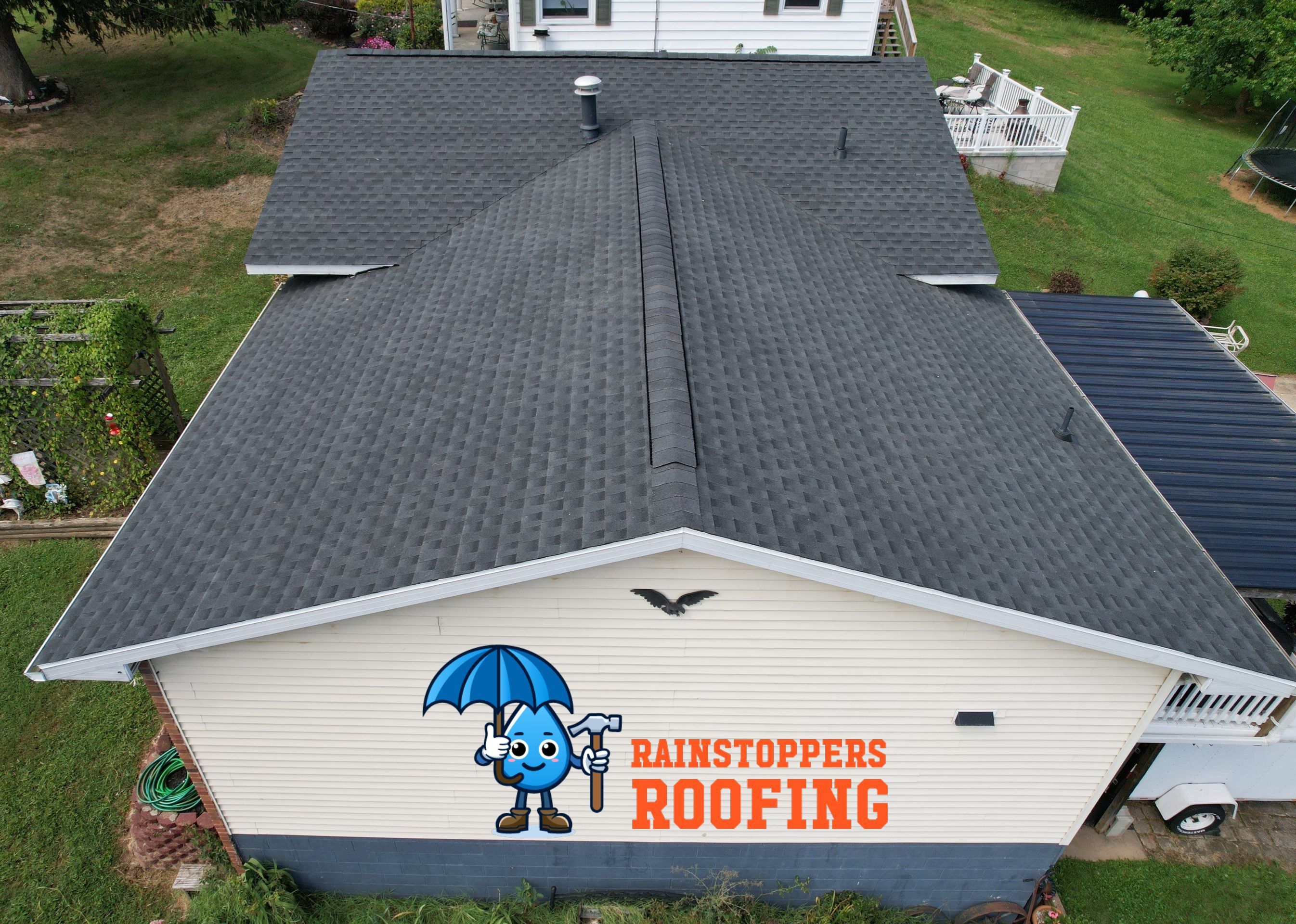 Residential Roofing Installation using GAF Timberline HDZ, Charcoal by Rainstoppers Roofing