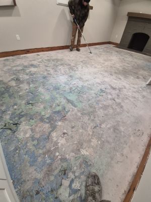 Santa Fe Hybrid Basement Floor Transformation in Moscow, Idaho