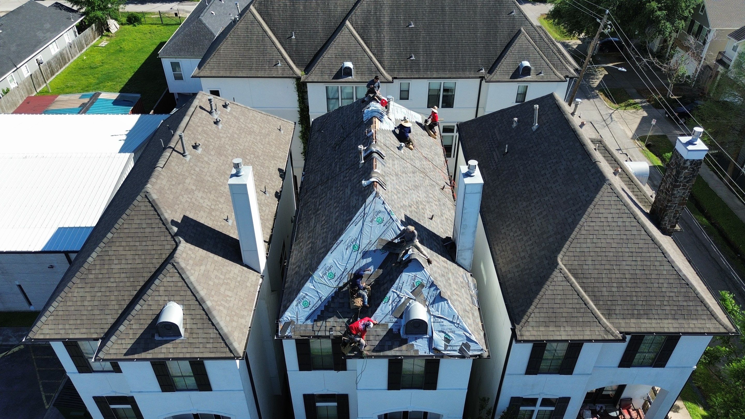 Roof Replacement using IKO Nordic in the Heights! by Core Four Roofing