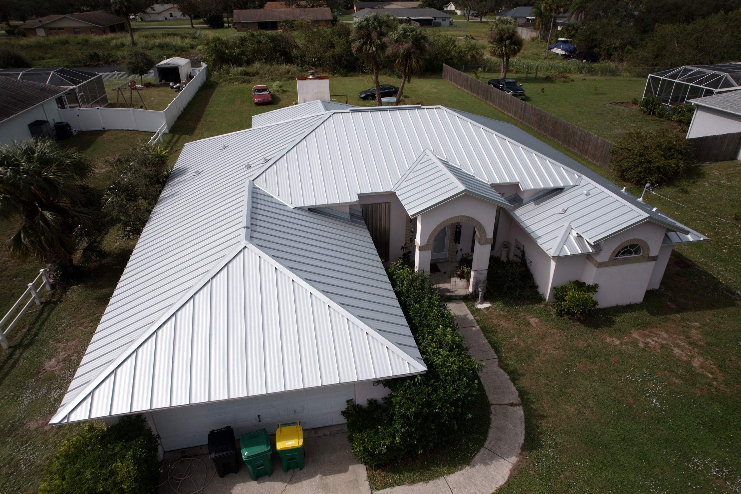 Standing Seam Metal Roof Installation for Merritt Island Residence by Wiedmann Construction & Roofing