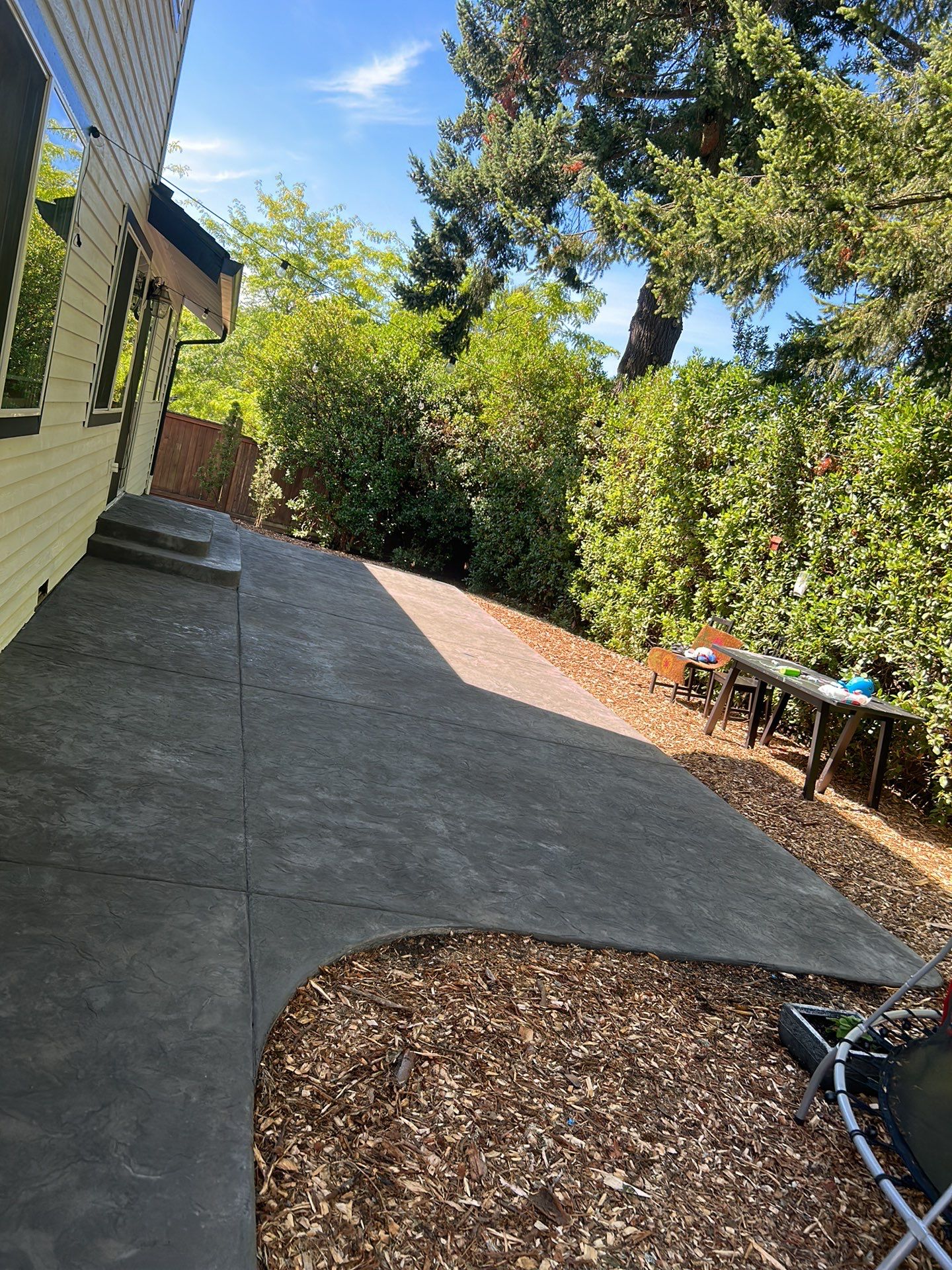 Luo | Colored Stamped Concrete Patio by Jireh Asphalt & Concrete Inc 