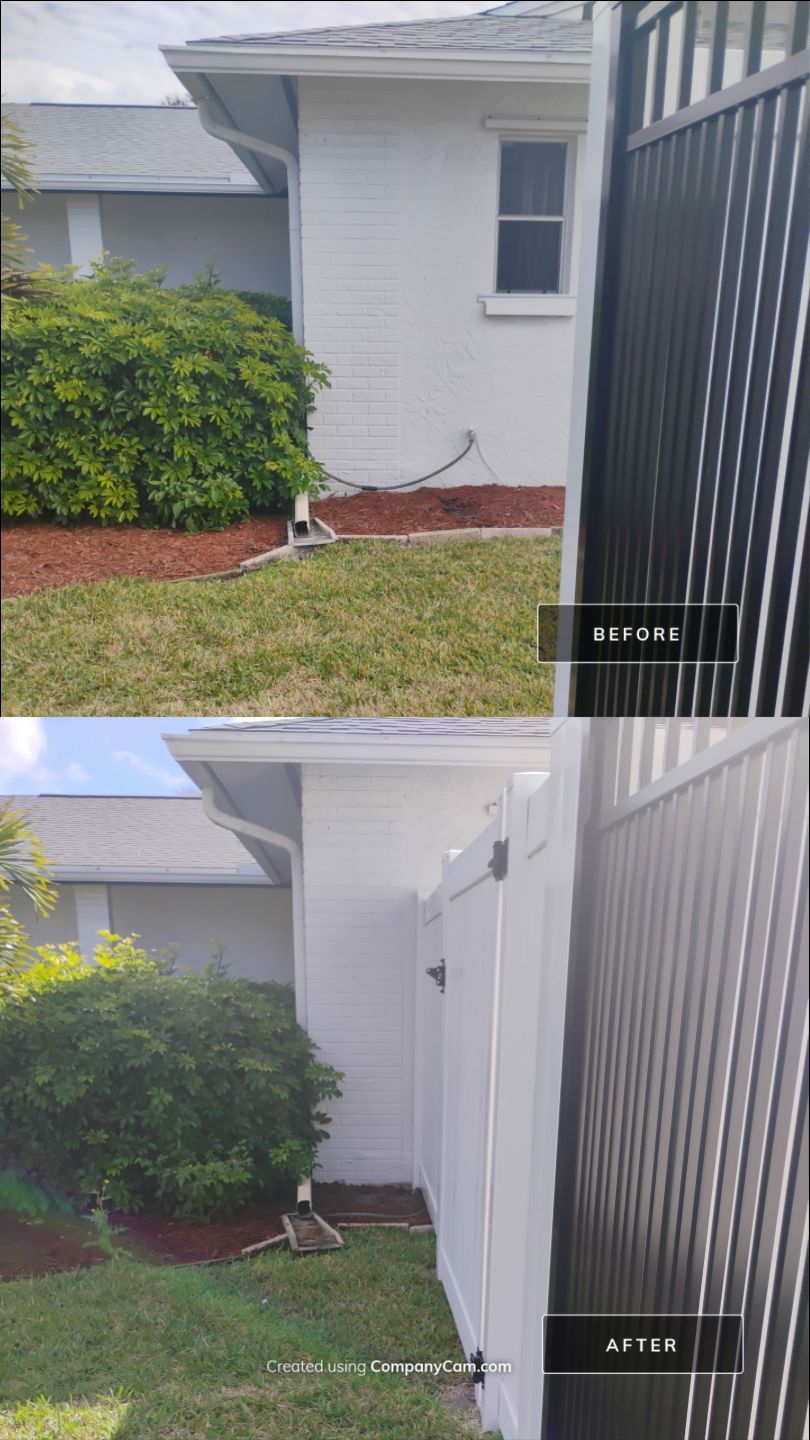 Vinyl Fence Install in Bradenton by True Fence LLC