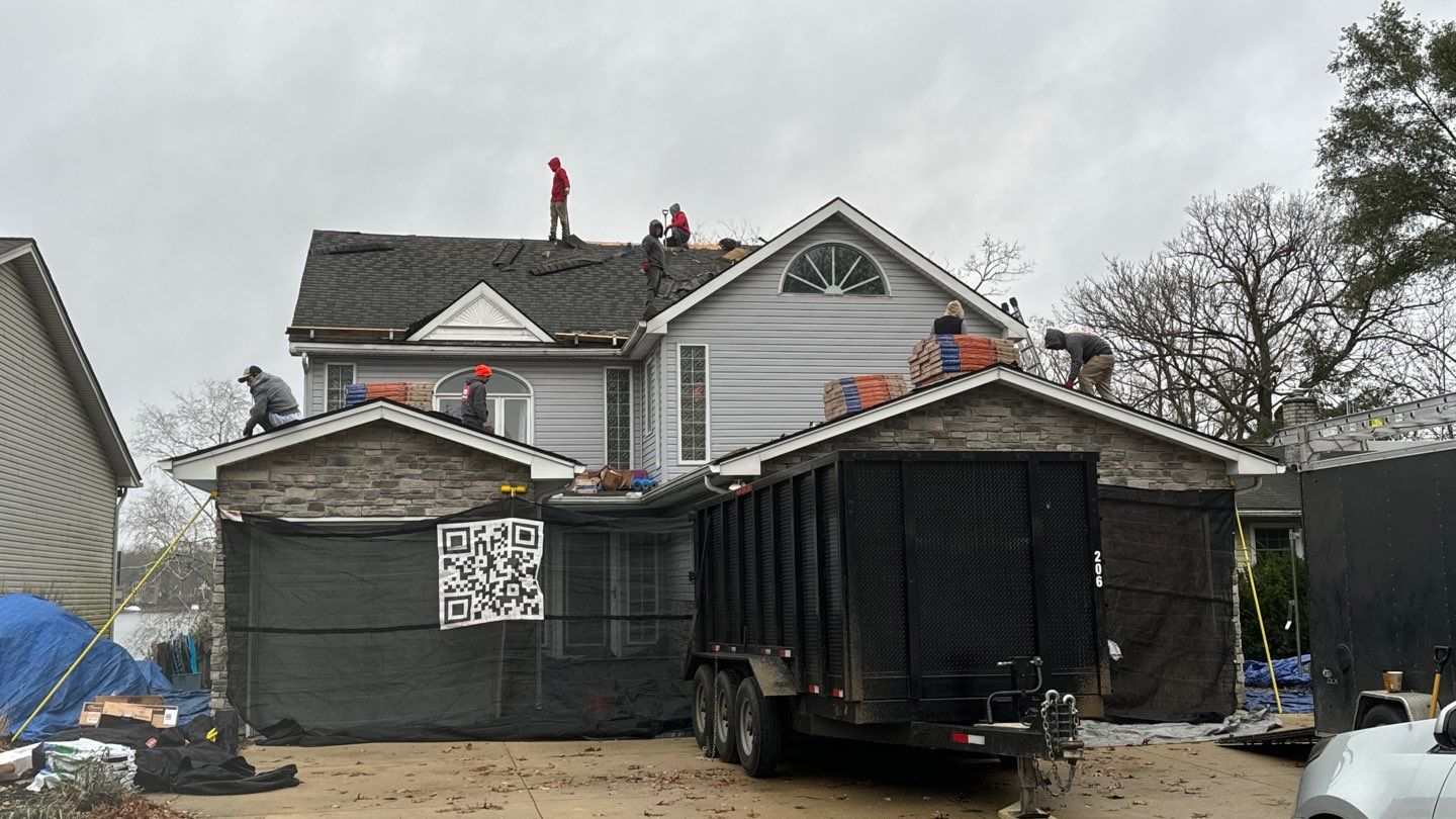 Roof Replacement using CertainTeed Landmark Moire Black by 180 Contractors