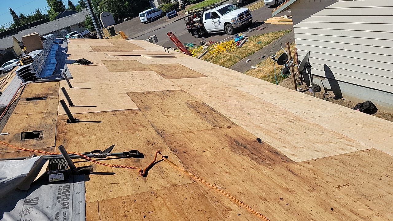 Residential Roofing Installation using IKO Dynasty (Color: Brownstone) by Orezona Building & Roofing Company, Inc.