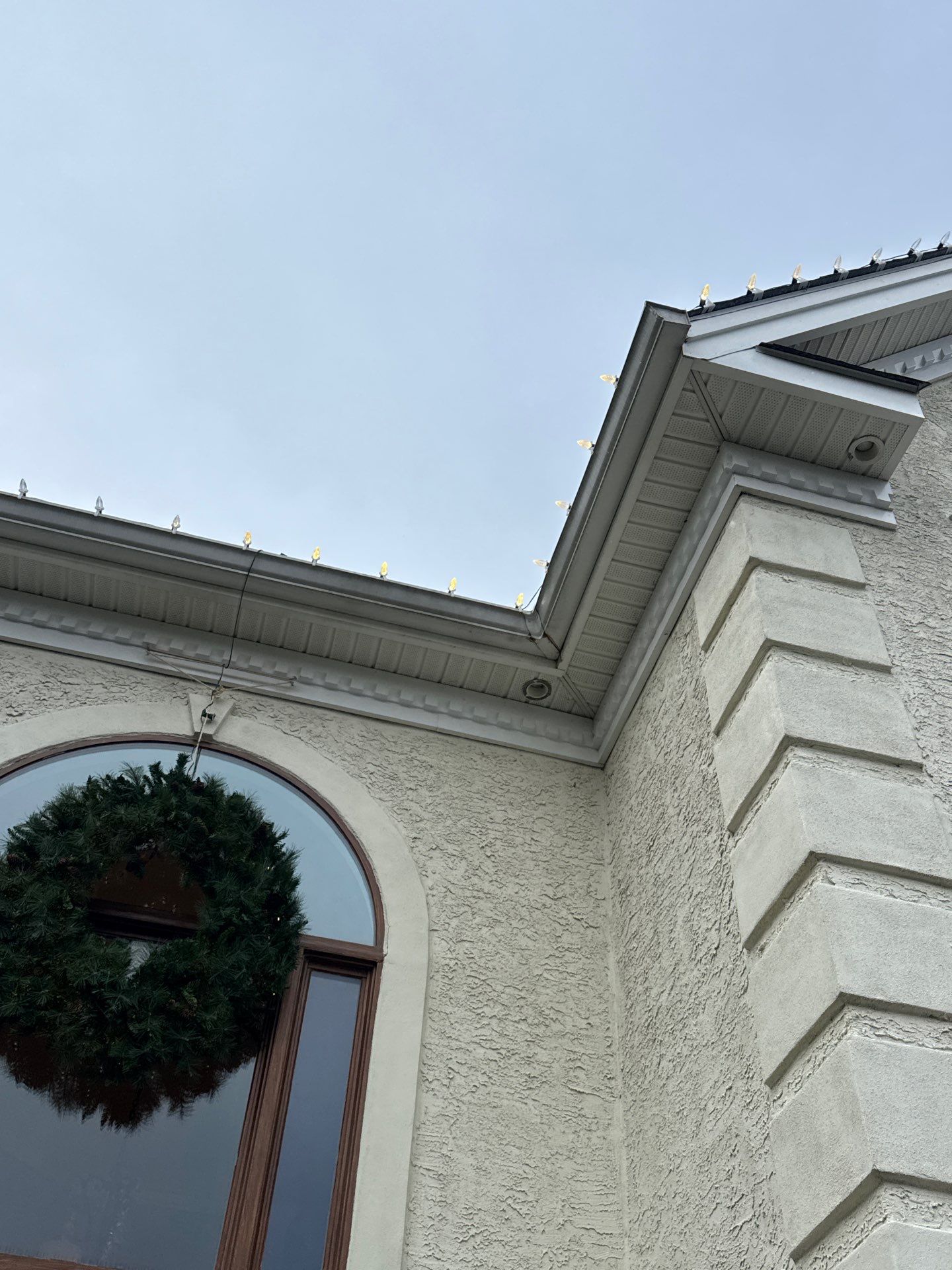 Holiday Lighting Installation in Morganville, NJ by Clearview Washing