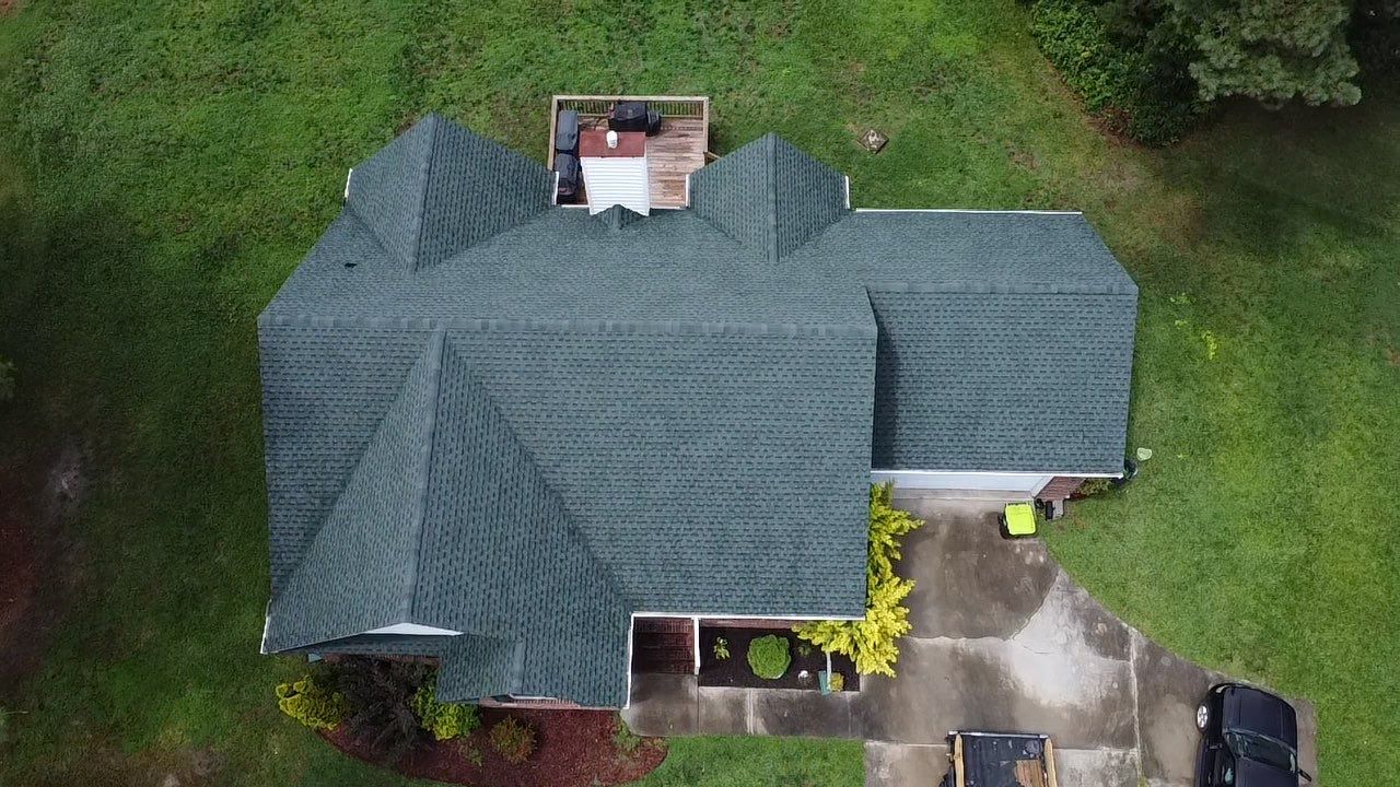 GAF HDZ Hunter Green by Skybird Roofing