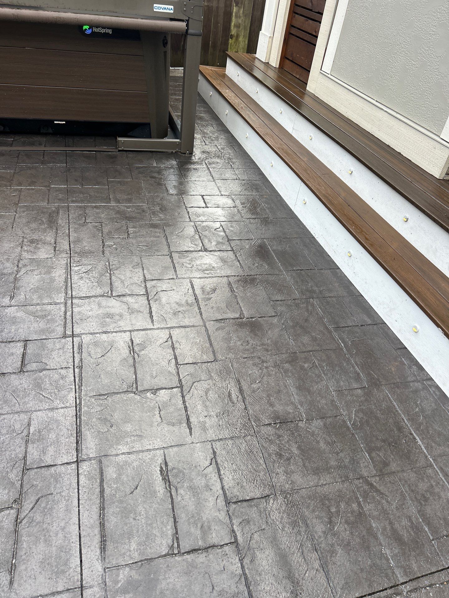 Stamped Concrete Driveway with Sealed Finish | Everett  by Jireh Asphalt & Concrete Inc 