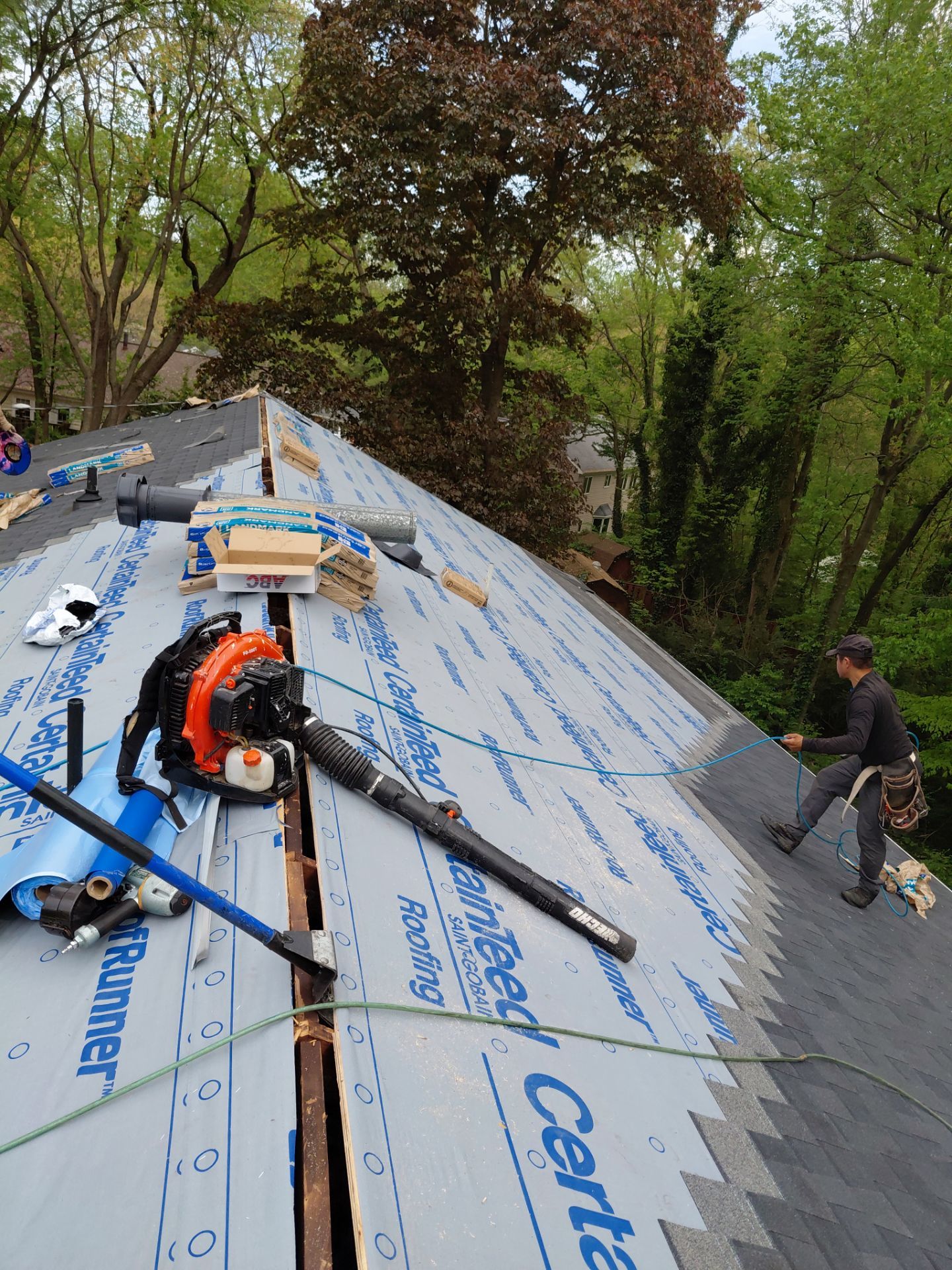 Annandale: Residential Roof Replacement with CertainTeed Landmark in Moire Black by RM Banning, Inc.