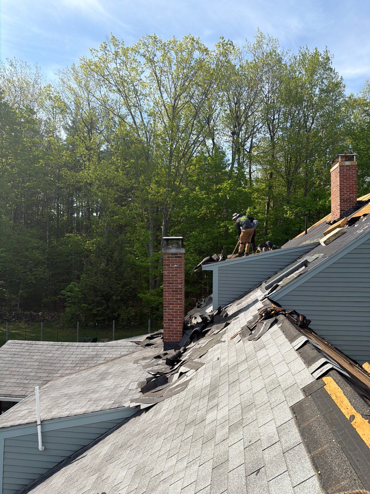Residential Roof Replacement Using Owens Corning Shingles in Hopkinton, NH by Tall pine roofing