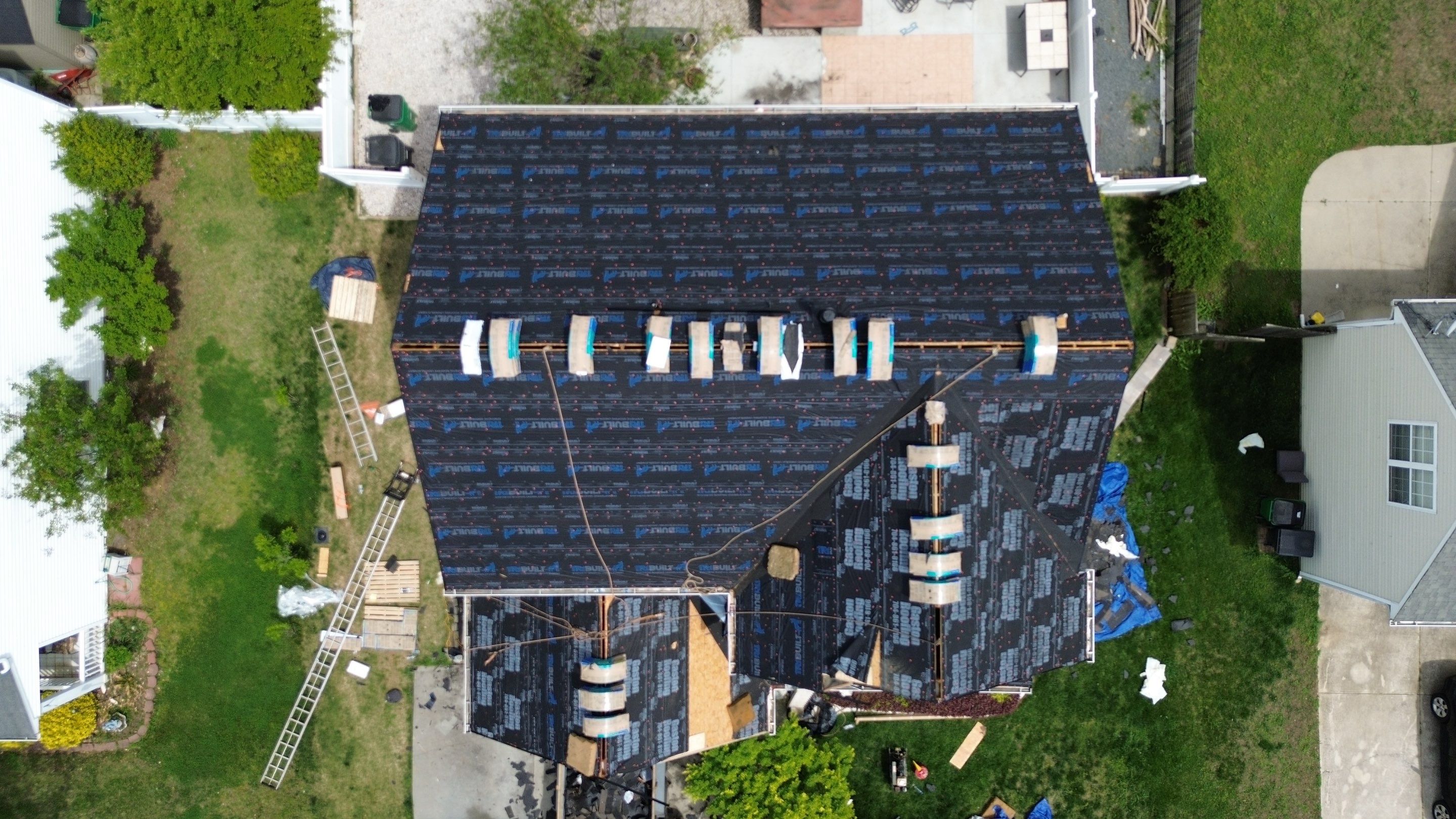 Roof and gutter replacement by hail damage by Just Brilliant Restoration JBR