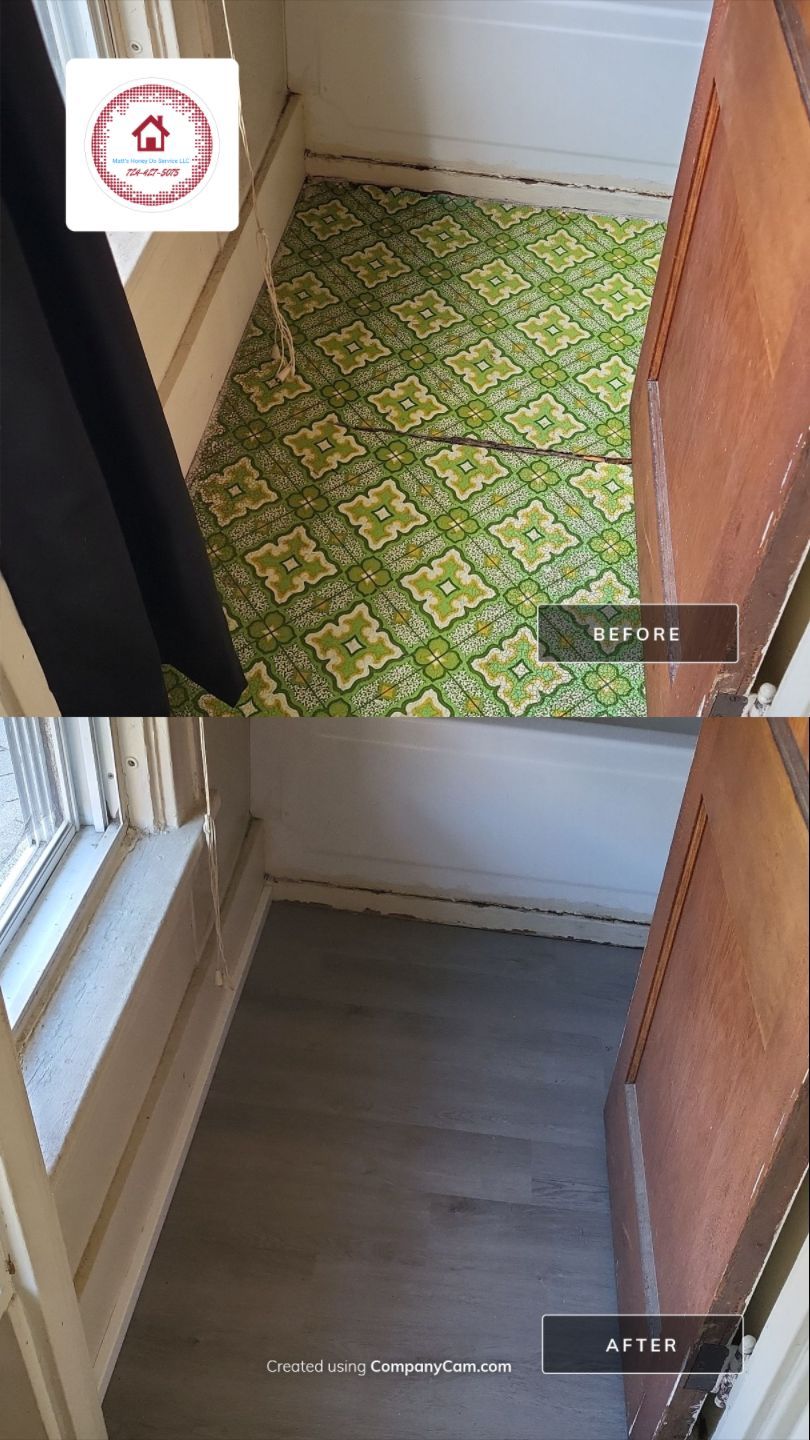 Flooring Installation using lvp by Matt's Honey Do Service