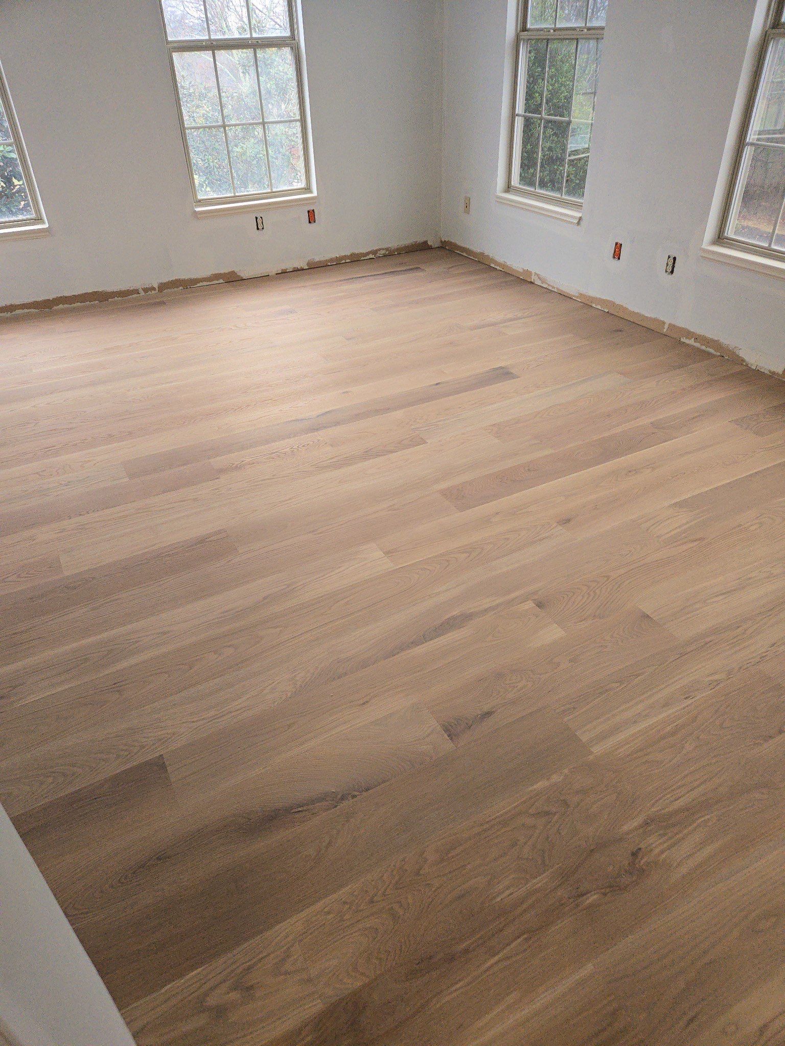 New hardwood floors for an office building by Footprints Floors of Nashville