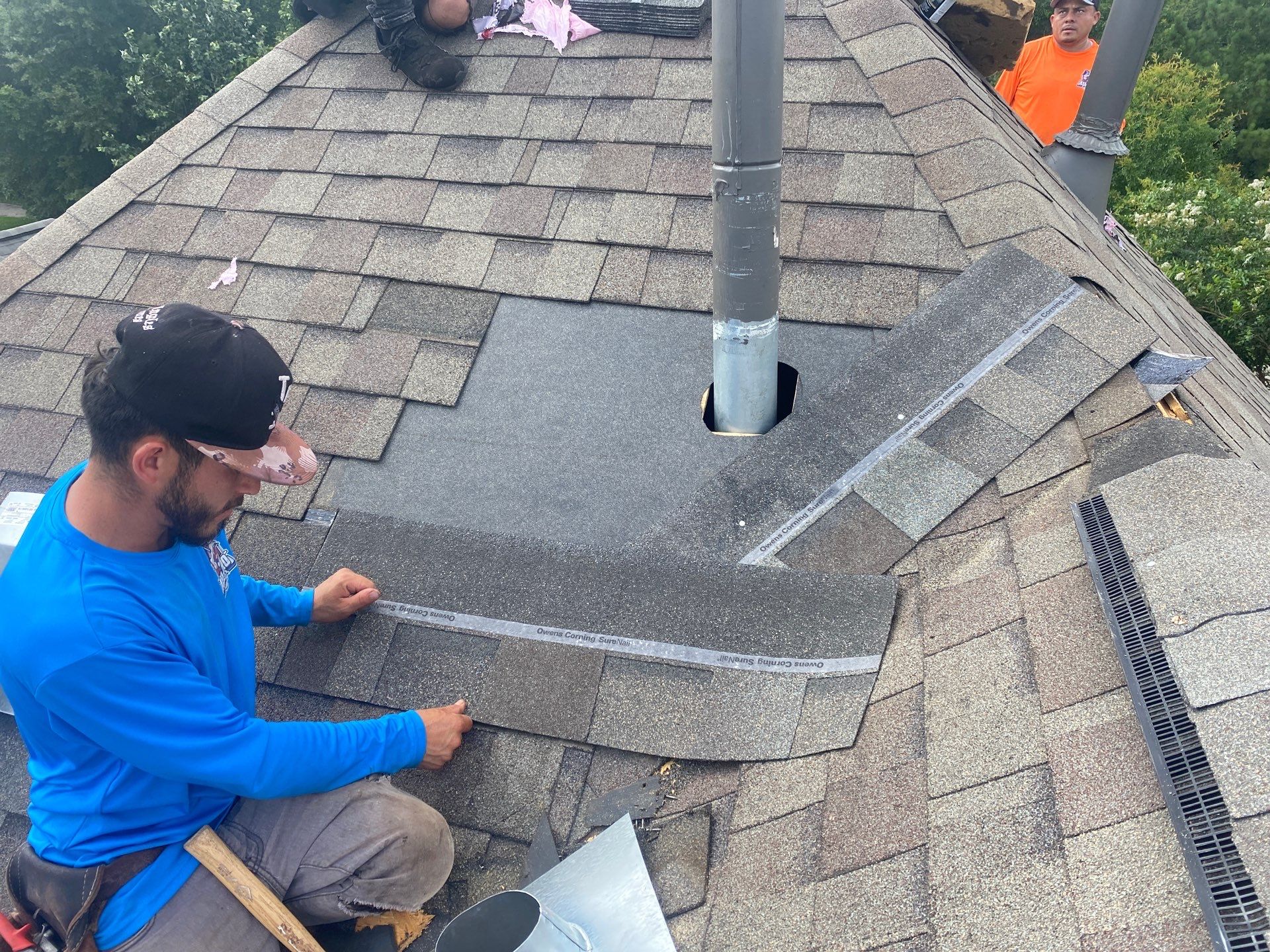 Hail Damage using Owen's Corning Duration (Lifetime) Shingles by Roof Repair Company