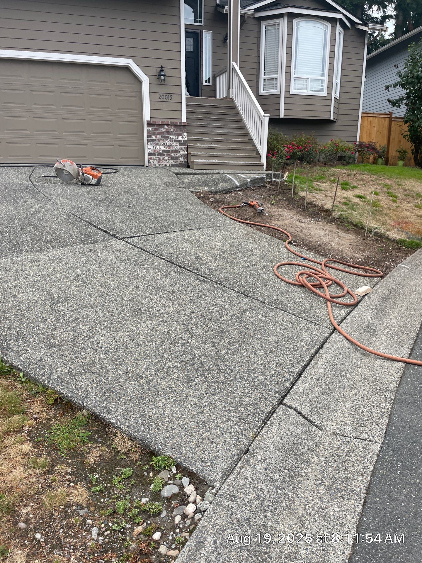 Concrete Driveway and Steps Renovation | Bothell  by Jireh Asphalt & Concrete Inc 