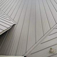 24ga 1.5" Mechanical Seam Buckskin  by Total Roofing System The Metal Roof Experts