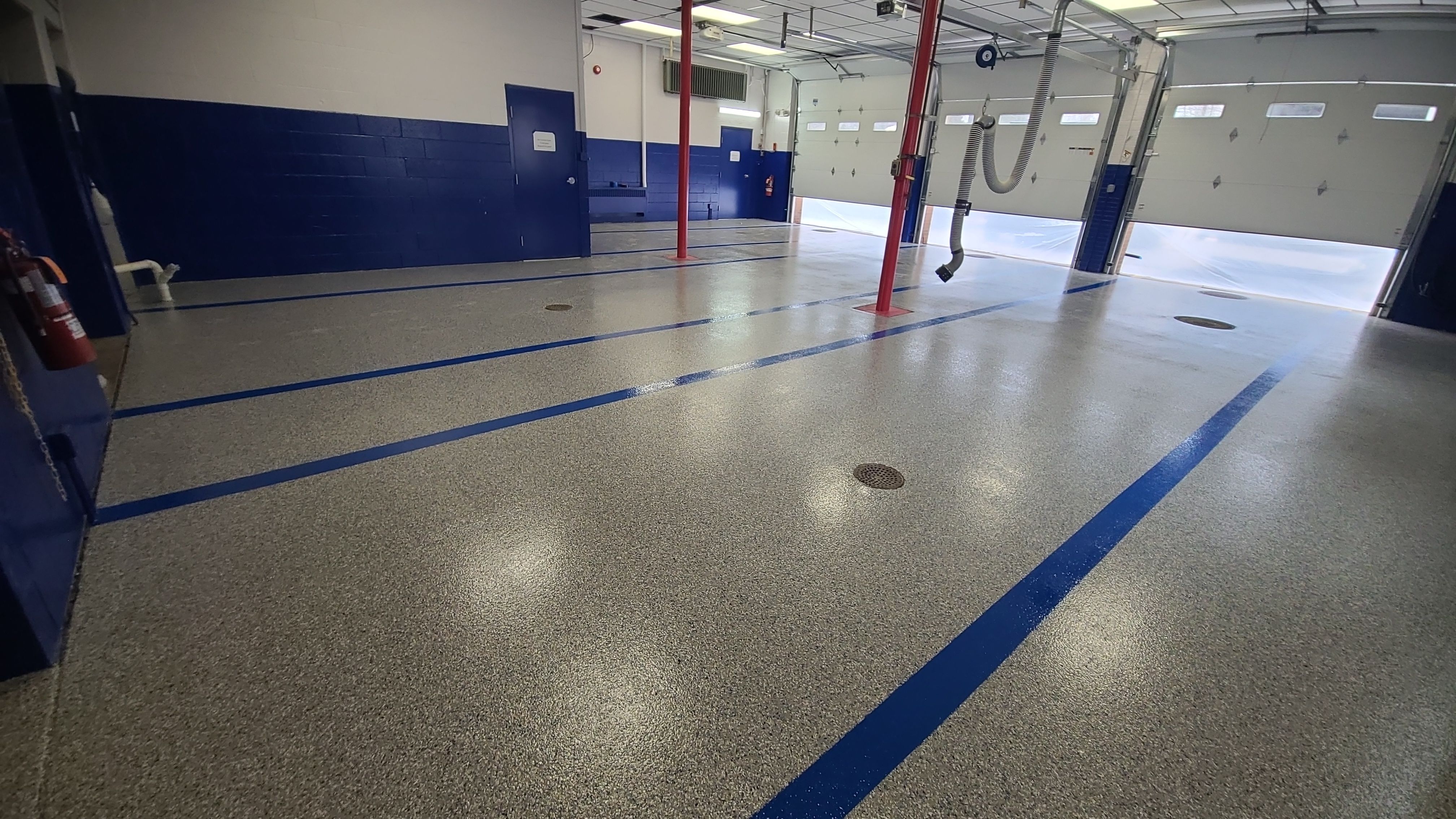 Fire Station in Stonewash - North Jackson, OH by Alexander Concrete Coatings
