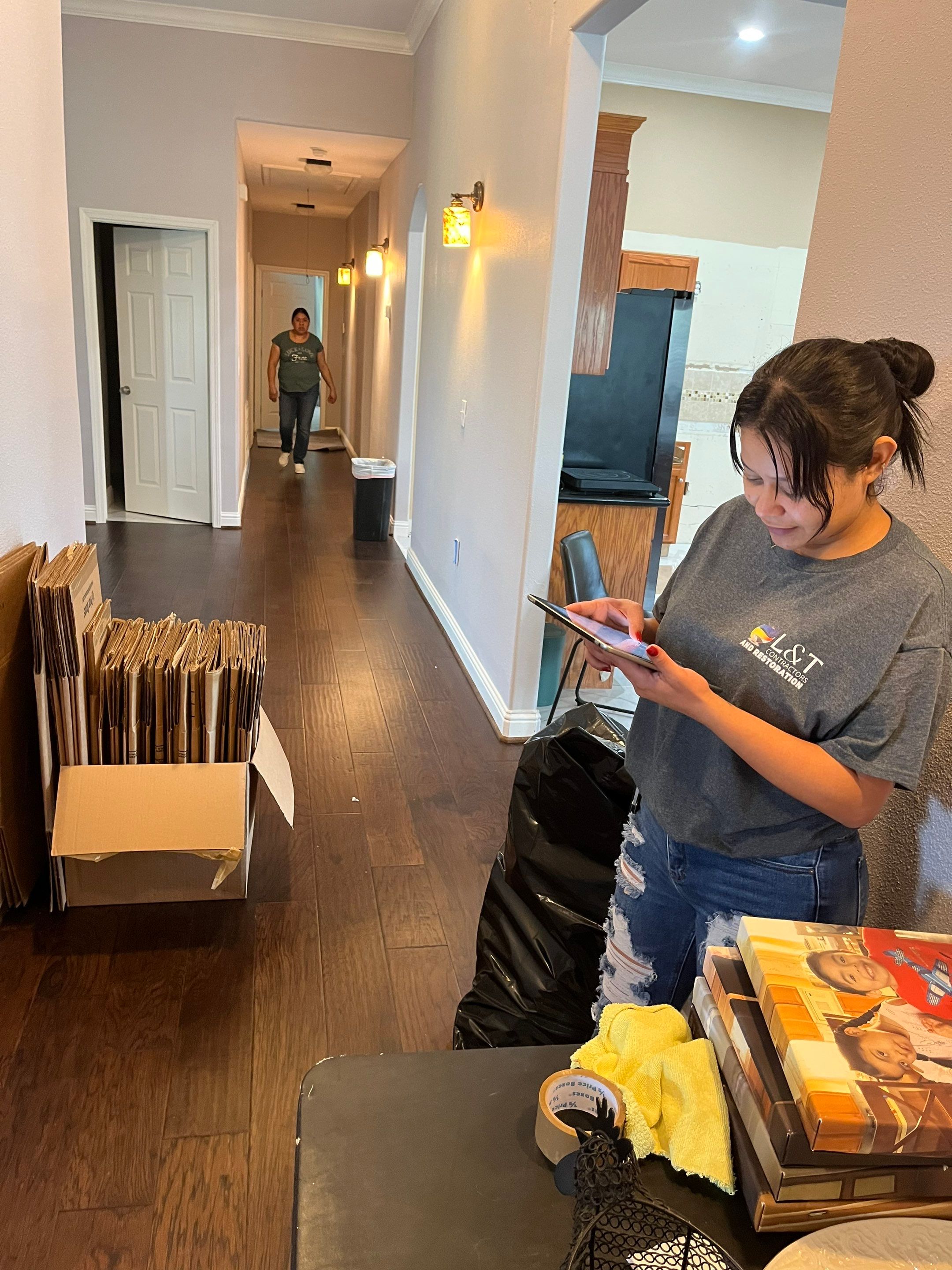 Kitchen Remodel and Water Damage Restoration Project by L&T General Contractors and Restoration INC