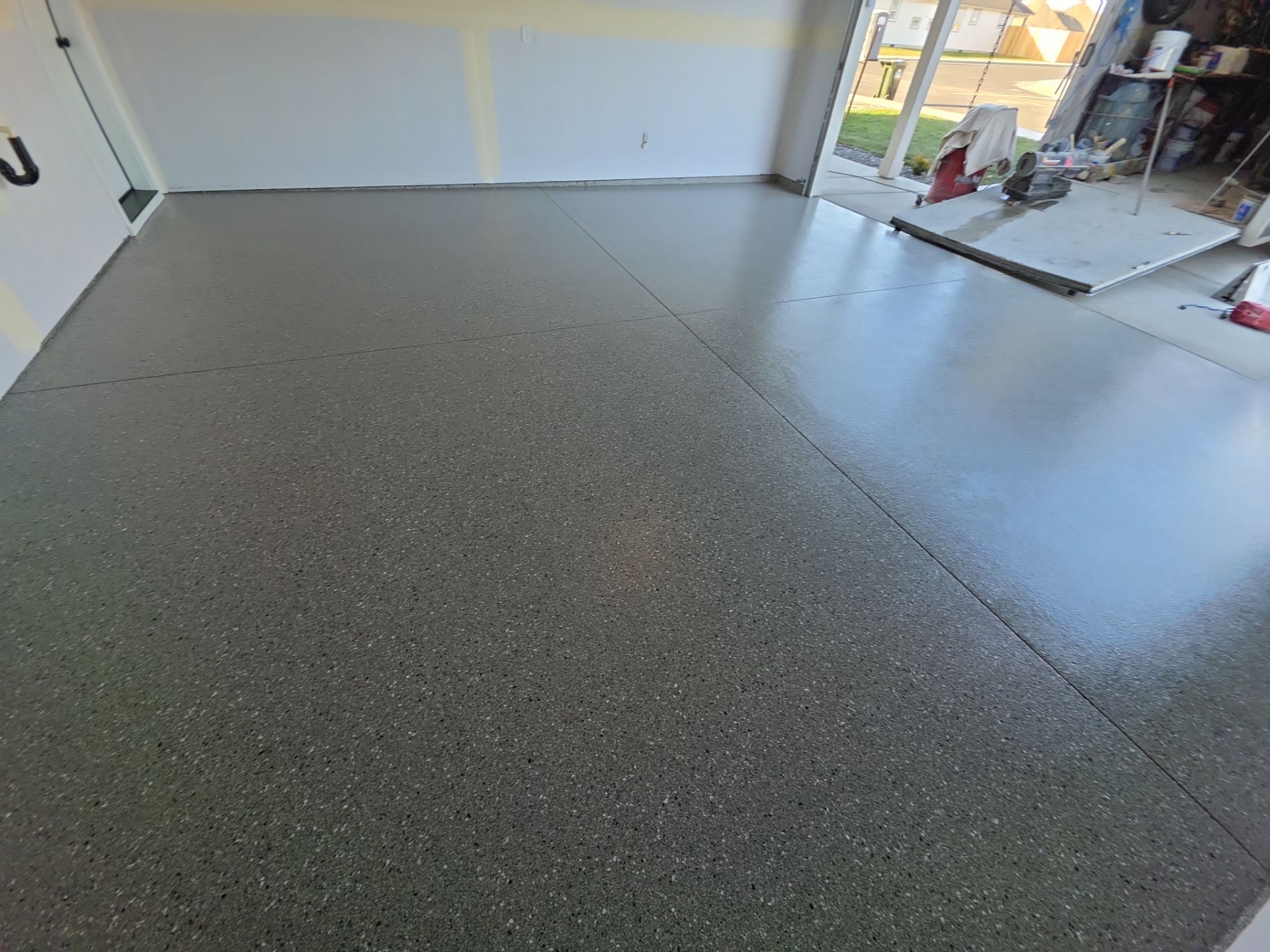 Garage Transformation using Shale Hybrid by Croc Coatings, LLC