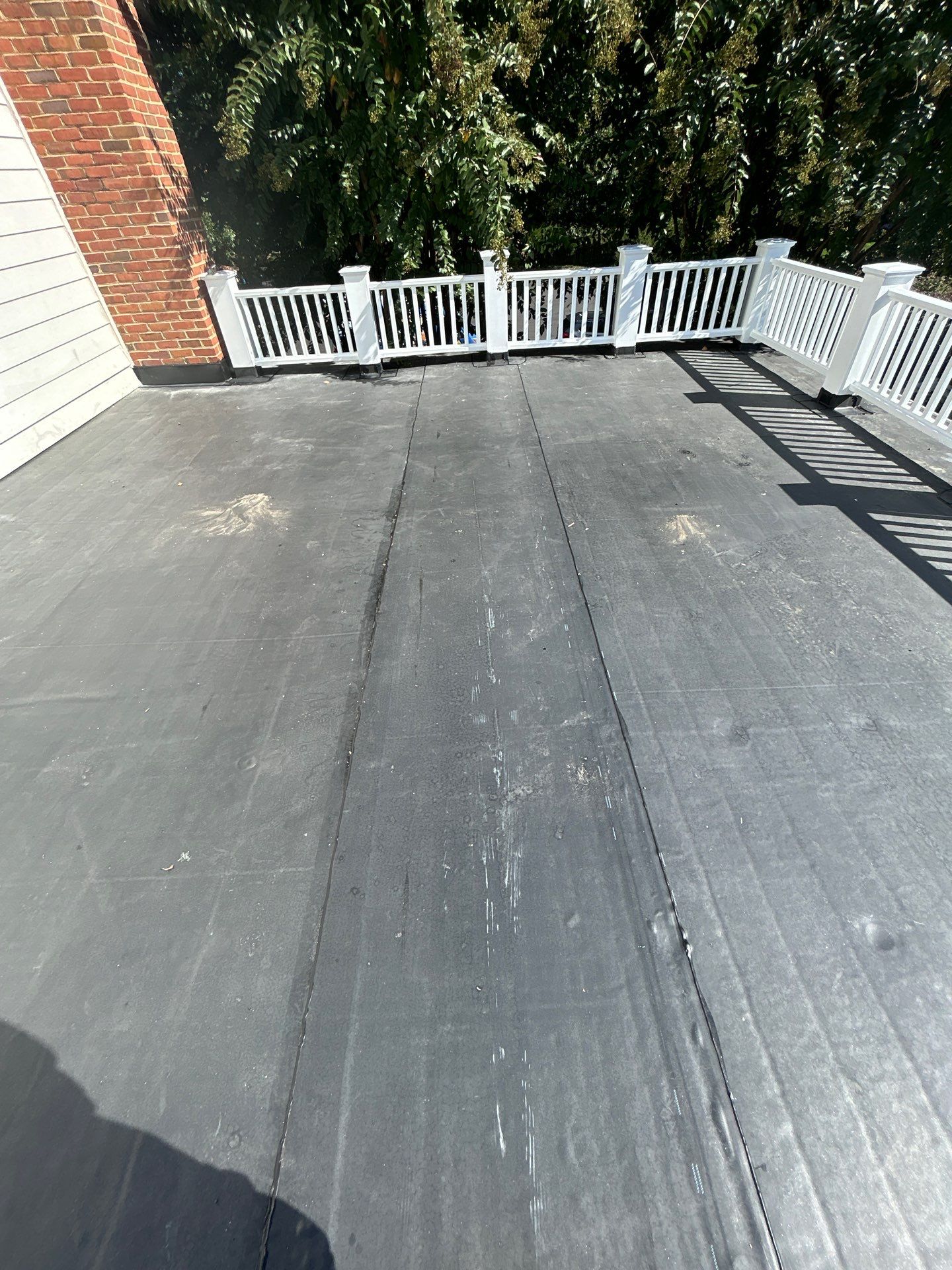 McLean - Residential Flat Roof Replacement with Carlisle Syntec EPDM by RM Banning, Inc.