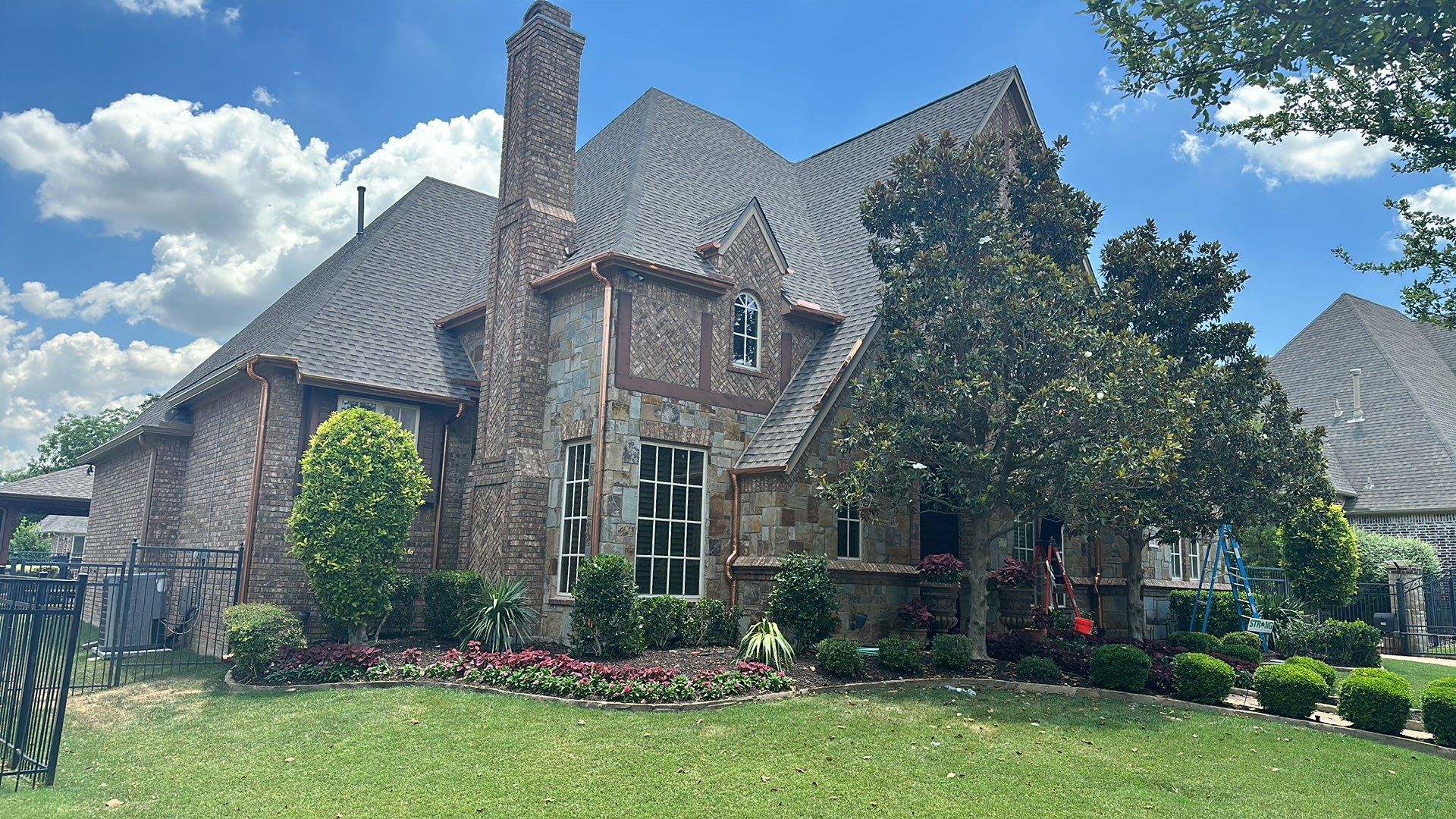 Beautiful Estate Remodel - Roof, Copper Gutters, Exterior Stain, Siding Replacement by First United Roofing & Construction