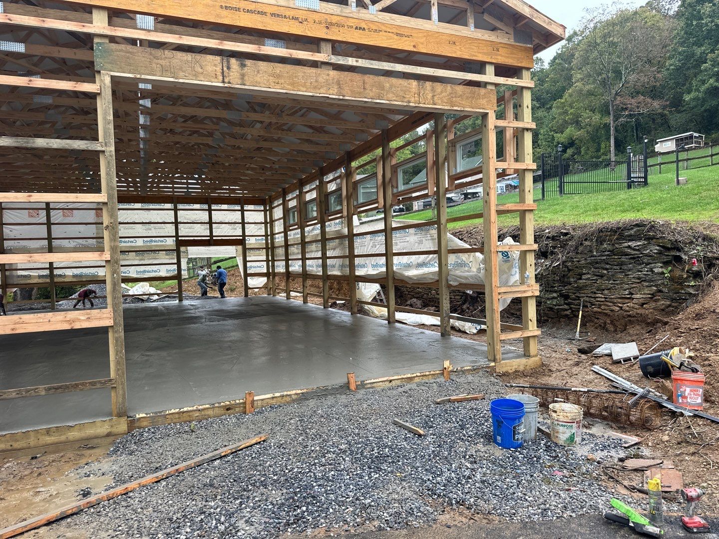 Large Garage Build by Bec Construction Llc