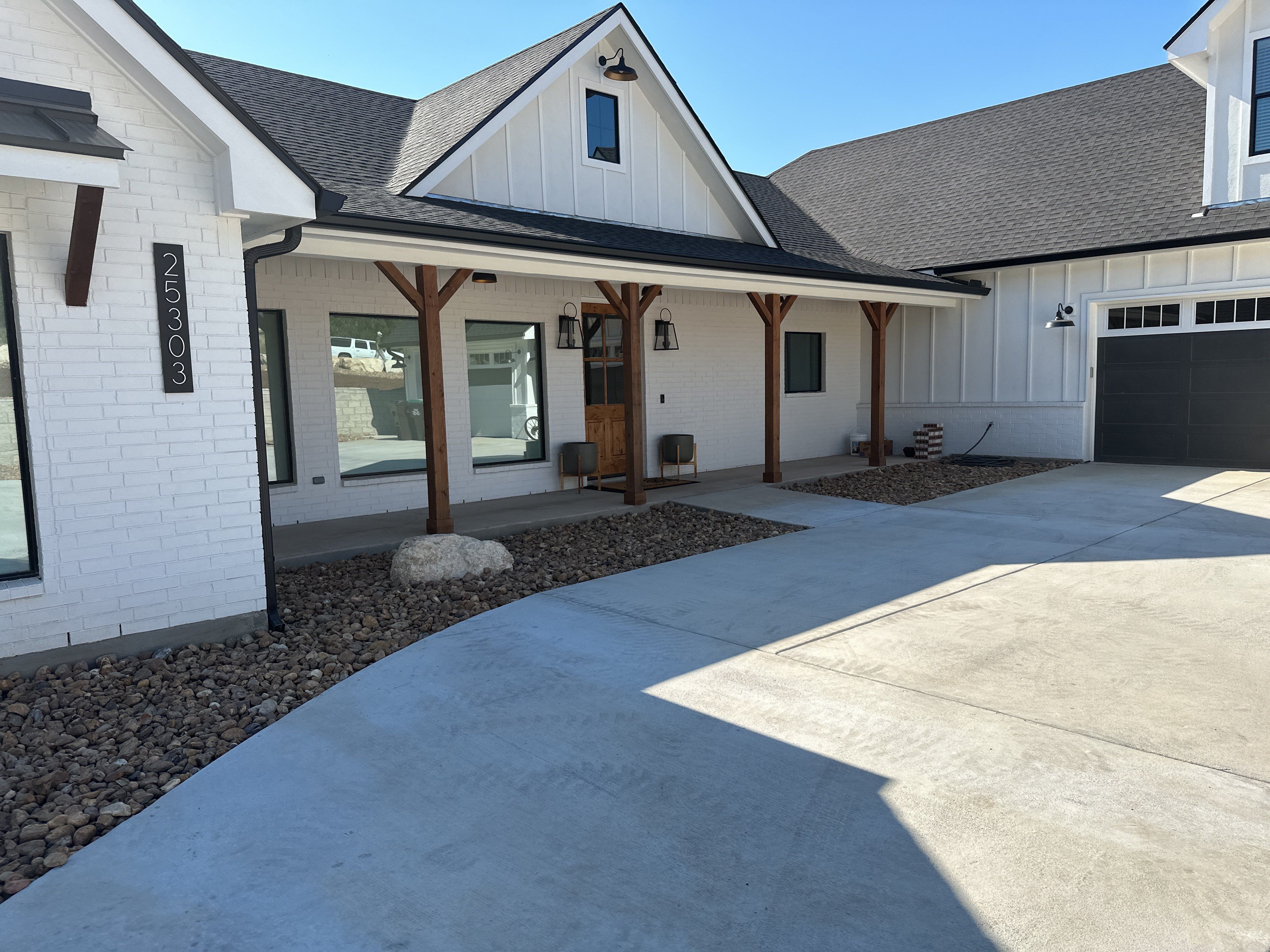 Xeriscape on Modern Home by Singer Services