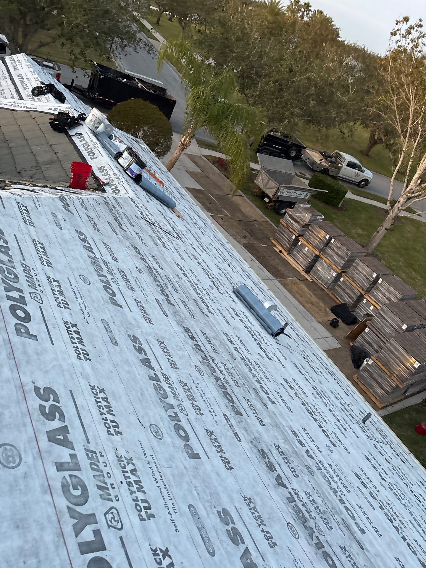 Residential Roofing Installation using roofing tiles from Eagle Roofing Products! by Gopher Roofing
