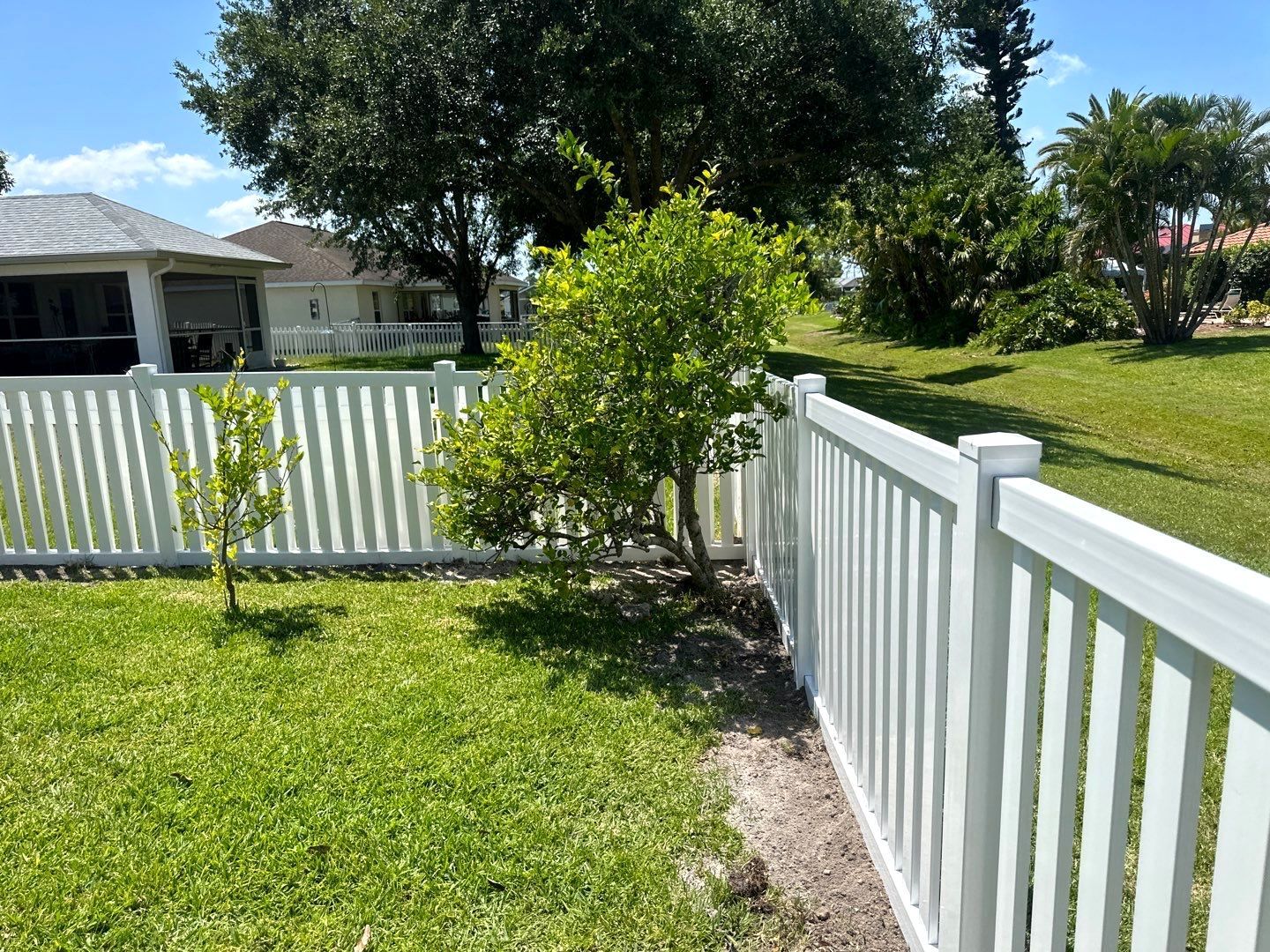 White Vinyl Picket Fence using 4Ft White Vinyl Picket Fence by Asap fence and gates, LLC