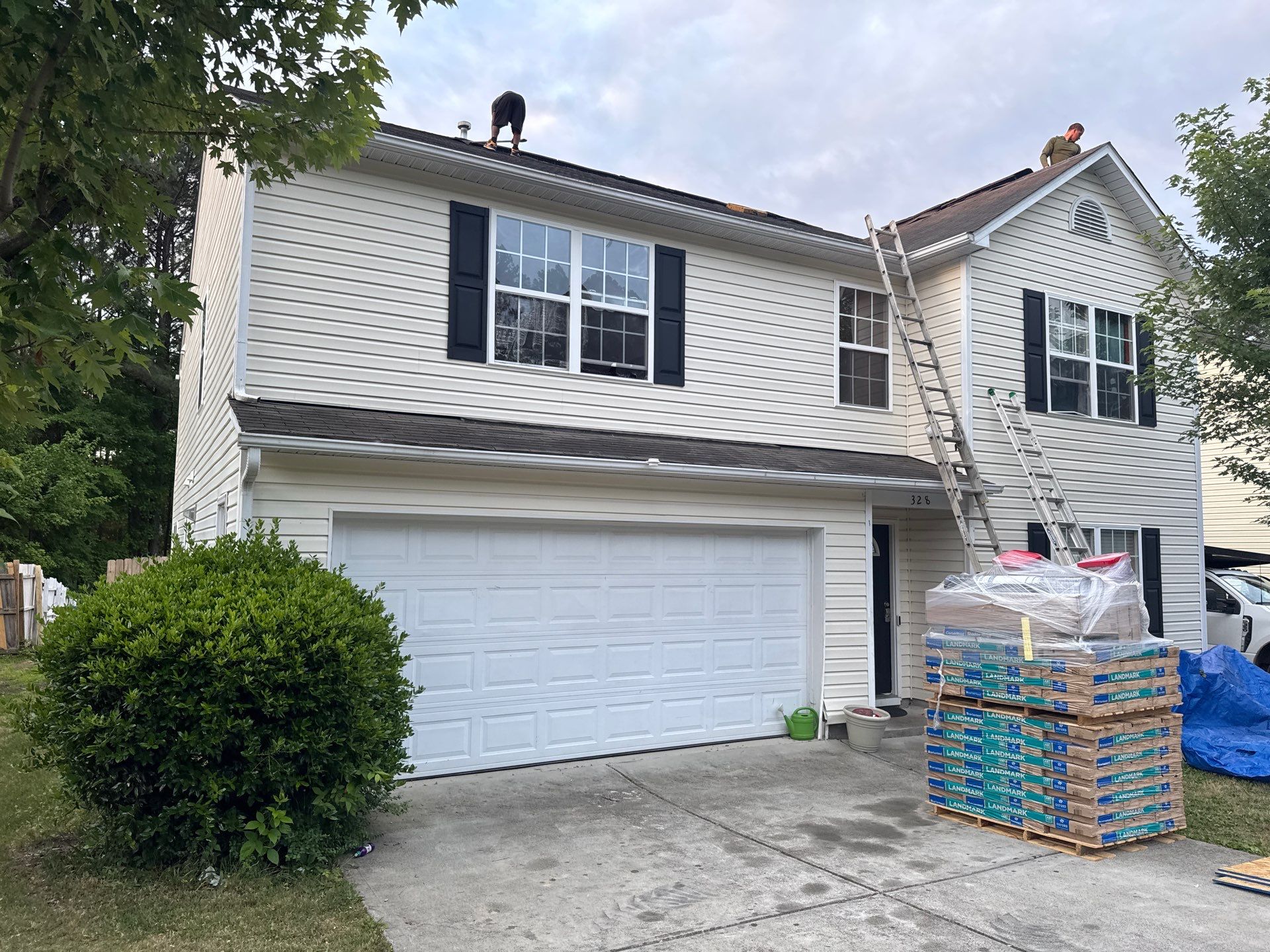 Roof replacement by wind damage by Just Brilliant Restoration JBR