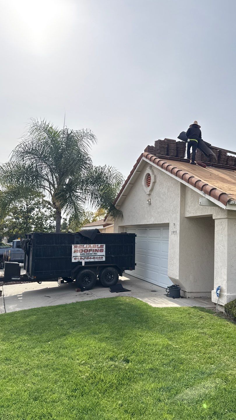 Comprehensive Concrete Tile Roof Replacement and Structural Wood Repair in Chula Vista by Reliable Roofing San Diego Inc.