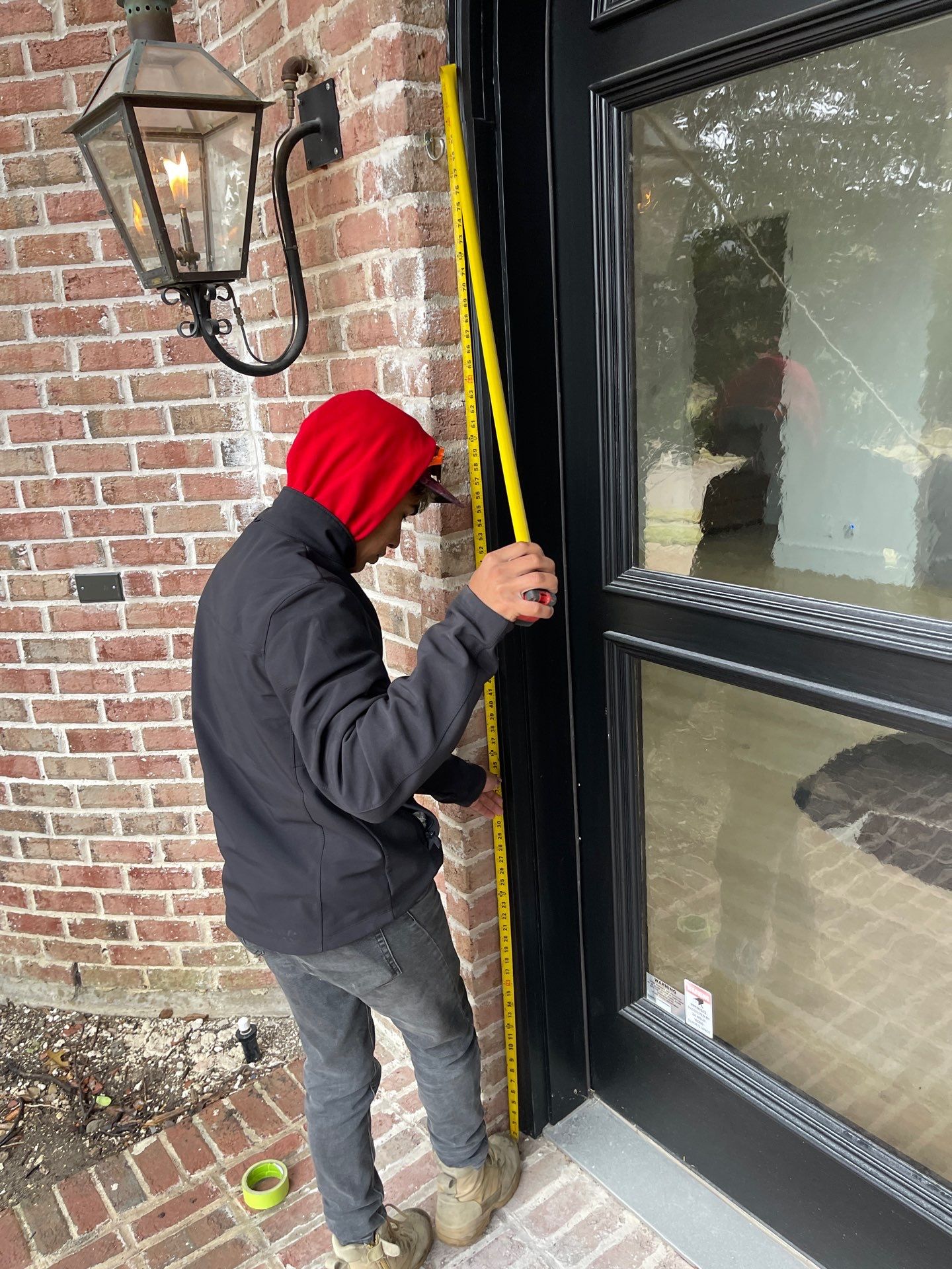 Custom Arched Metal Entry Door Installation in Plano by Solara Custom Living