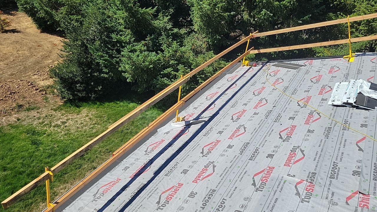 Residential Roofing Installation using IKO Dynasty (Color: Granite Black) by Orezona Building & Roofing Company, Inc.