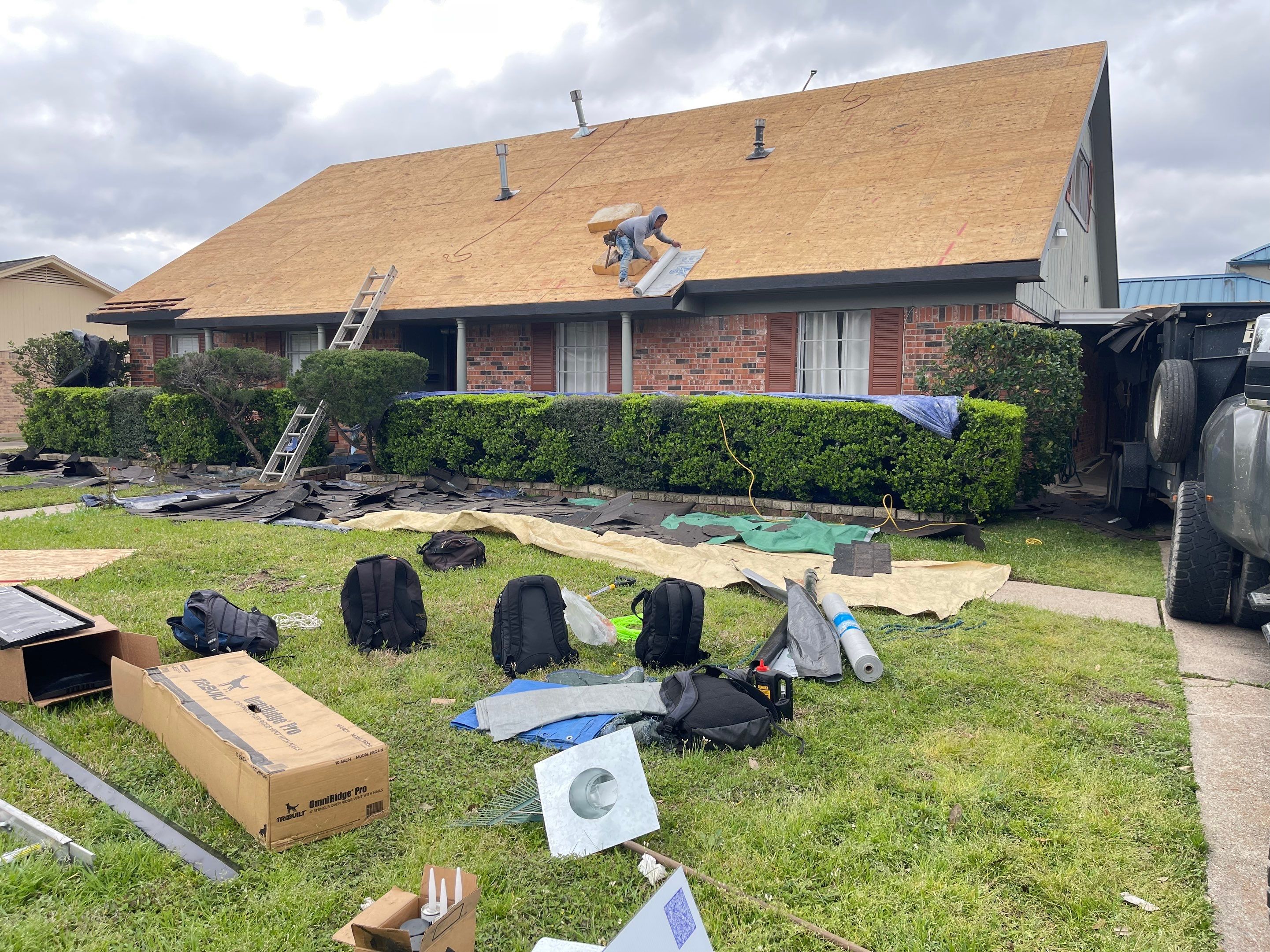 Roof Remplacement using Certainteed Patriot Shadow Black by CAP Roofing and Construction LLC