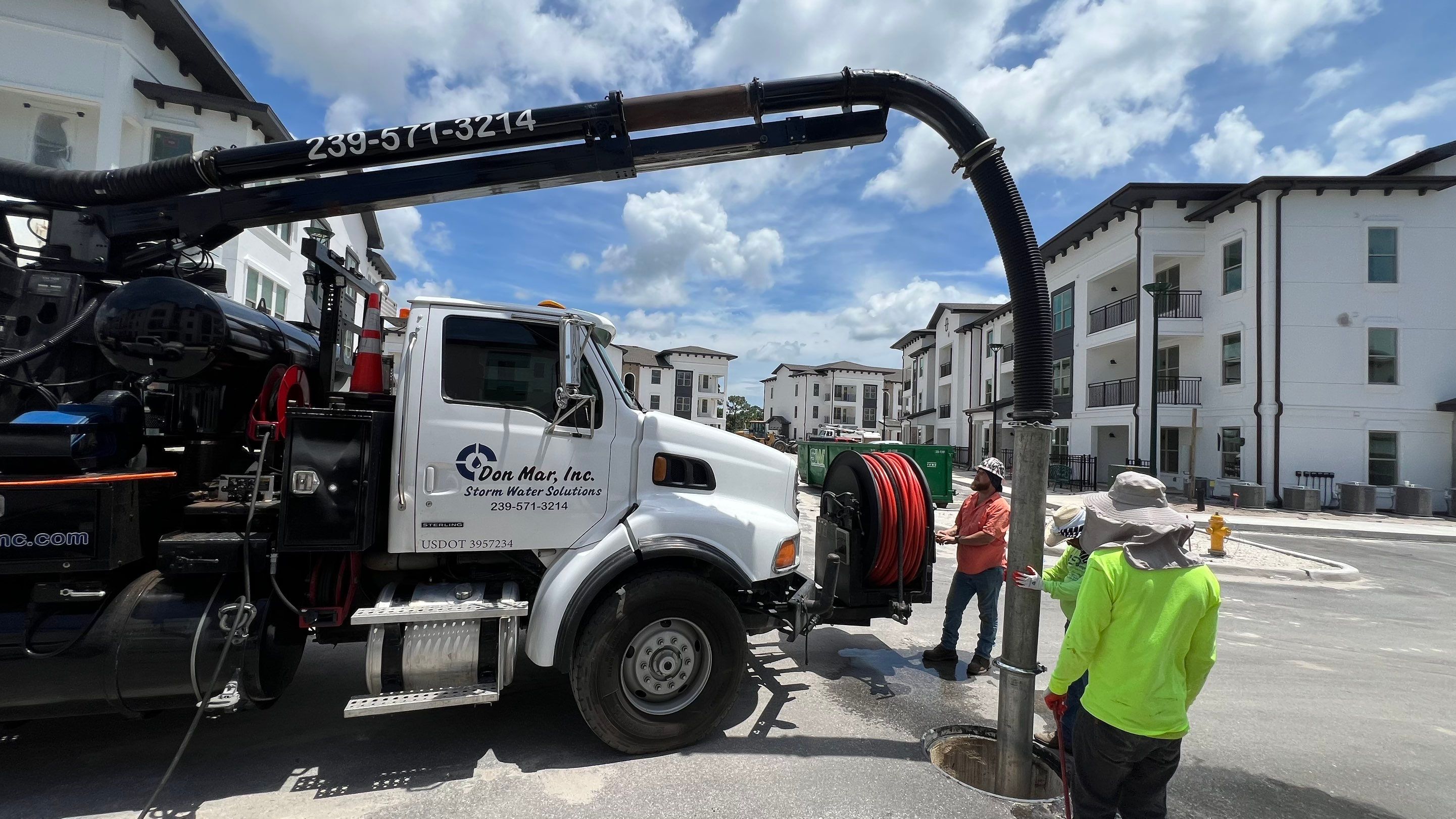 New Construction Sewer System Cleaning by APS Power & Water