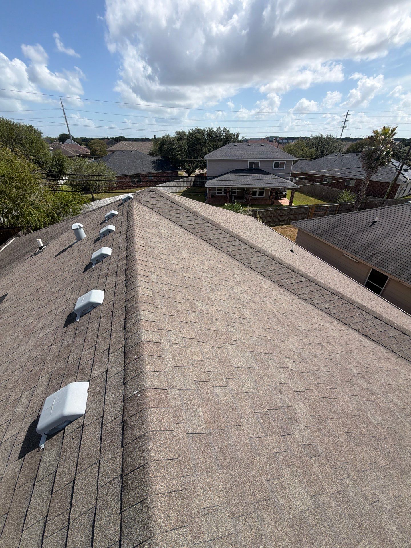 New Roof with better Ventilation  by Bayfront Roofing and Construction