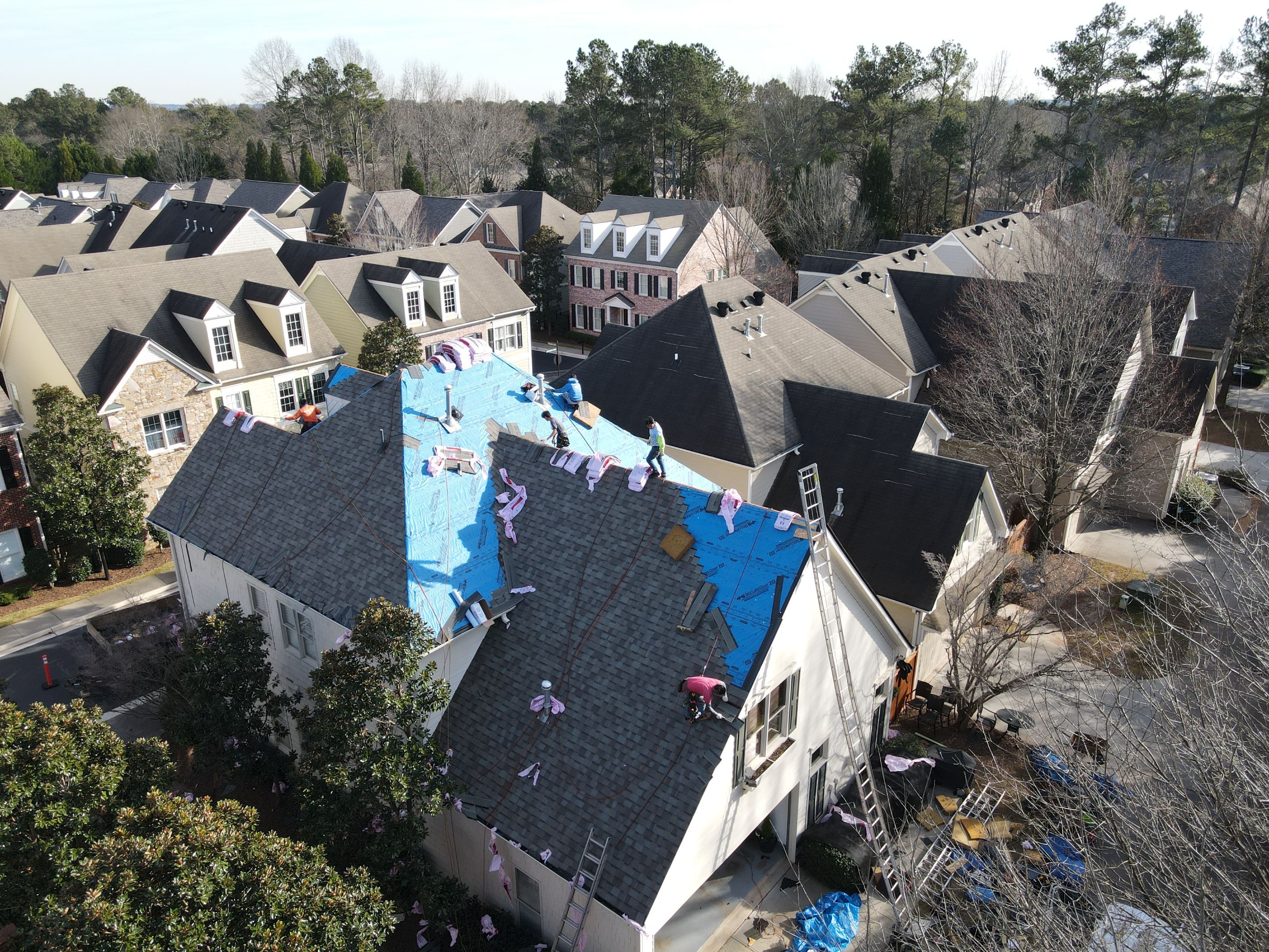Residential Roofing Installation using Owens Corning by Inspector Roofing and Restoration
