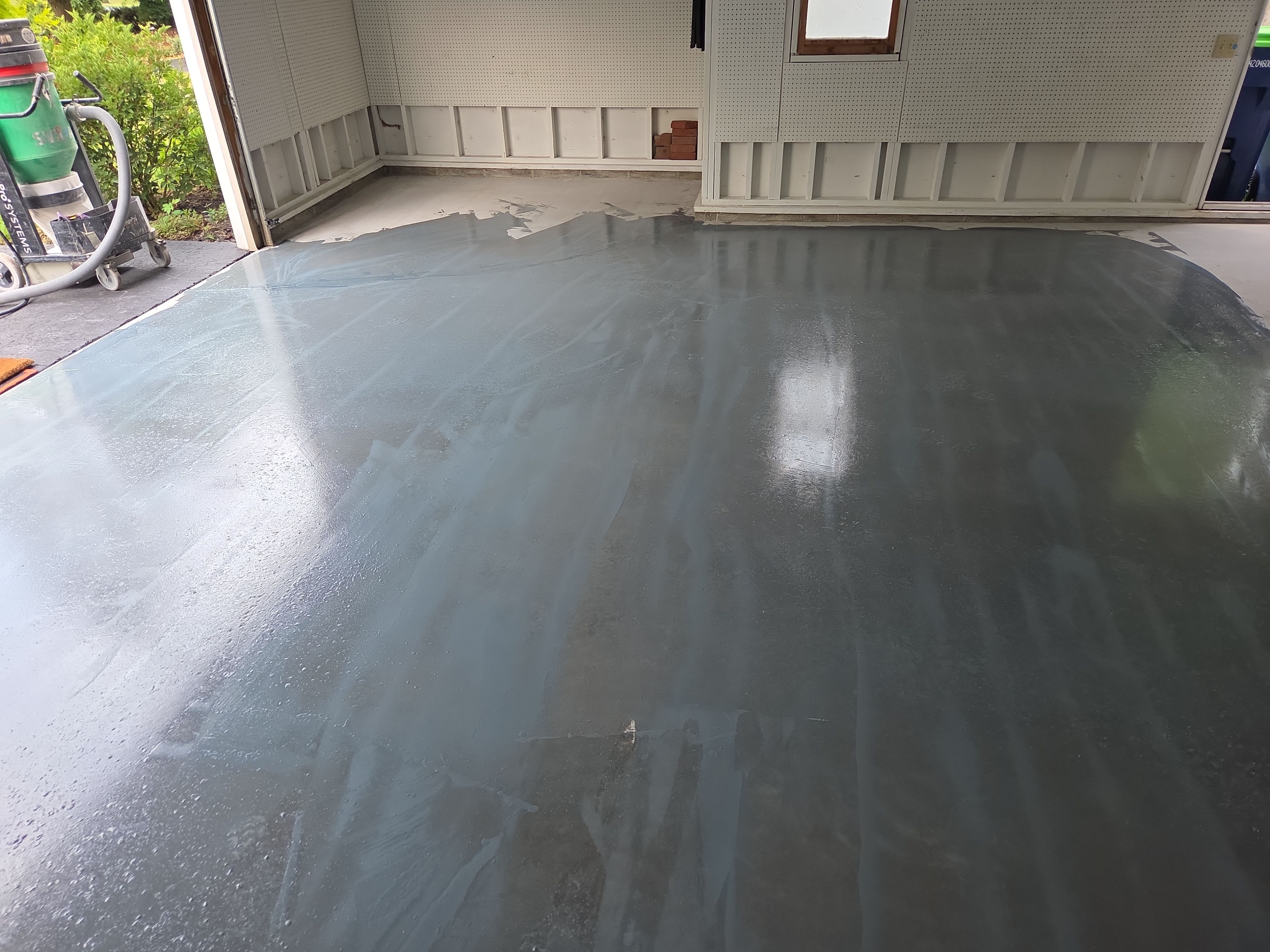 Vintage Zircon Garage Coating by NG Masonry & Construction LLC