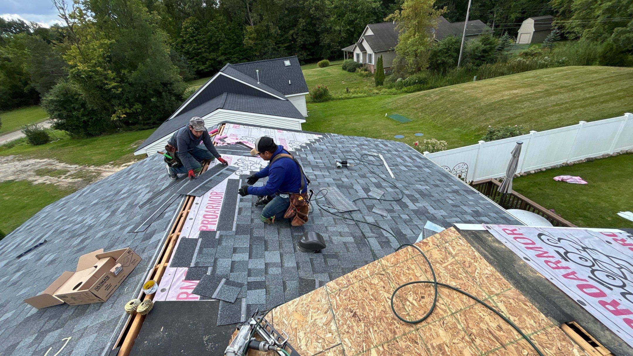 Roof Replacement using Owens Corning Slatestone Gray by 180 Contractors