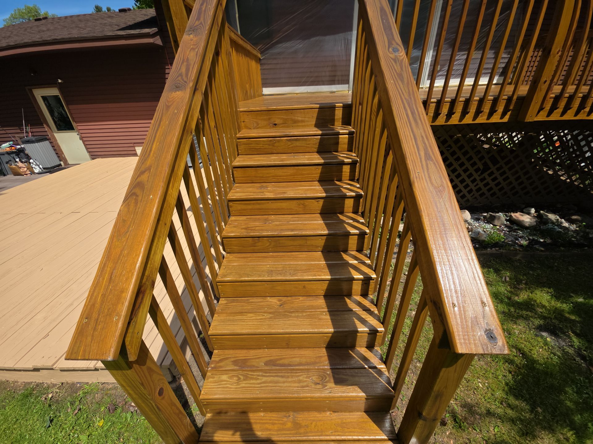 Deck Staining Project Completed in Muskegon, Michigan 49444 by Gordon Painting