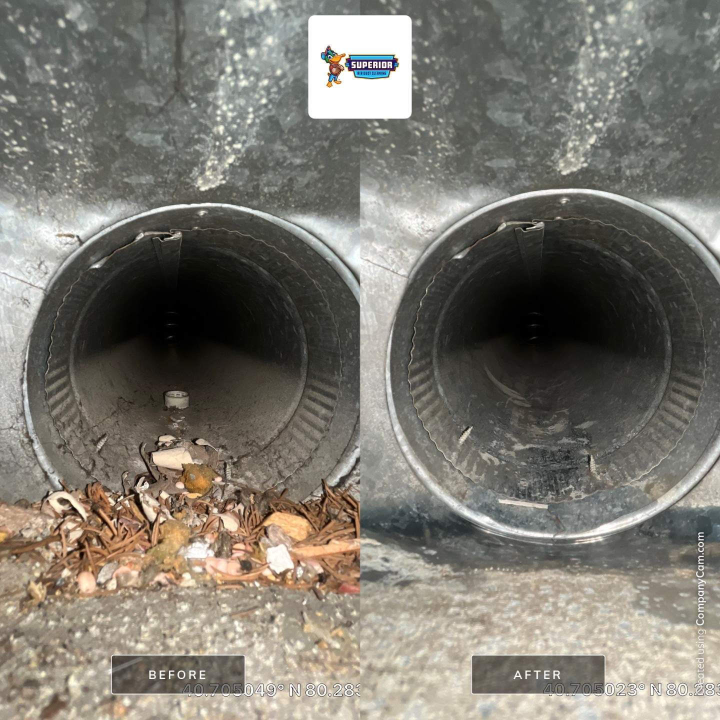 Air Duct Cleaning With a Vacuum Truck in Rochester, PA by Superior Air Duct Cleaning