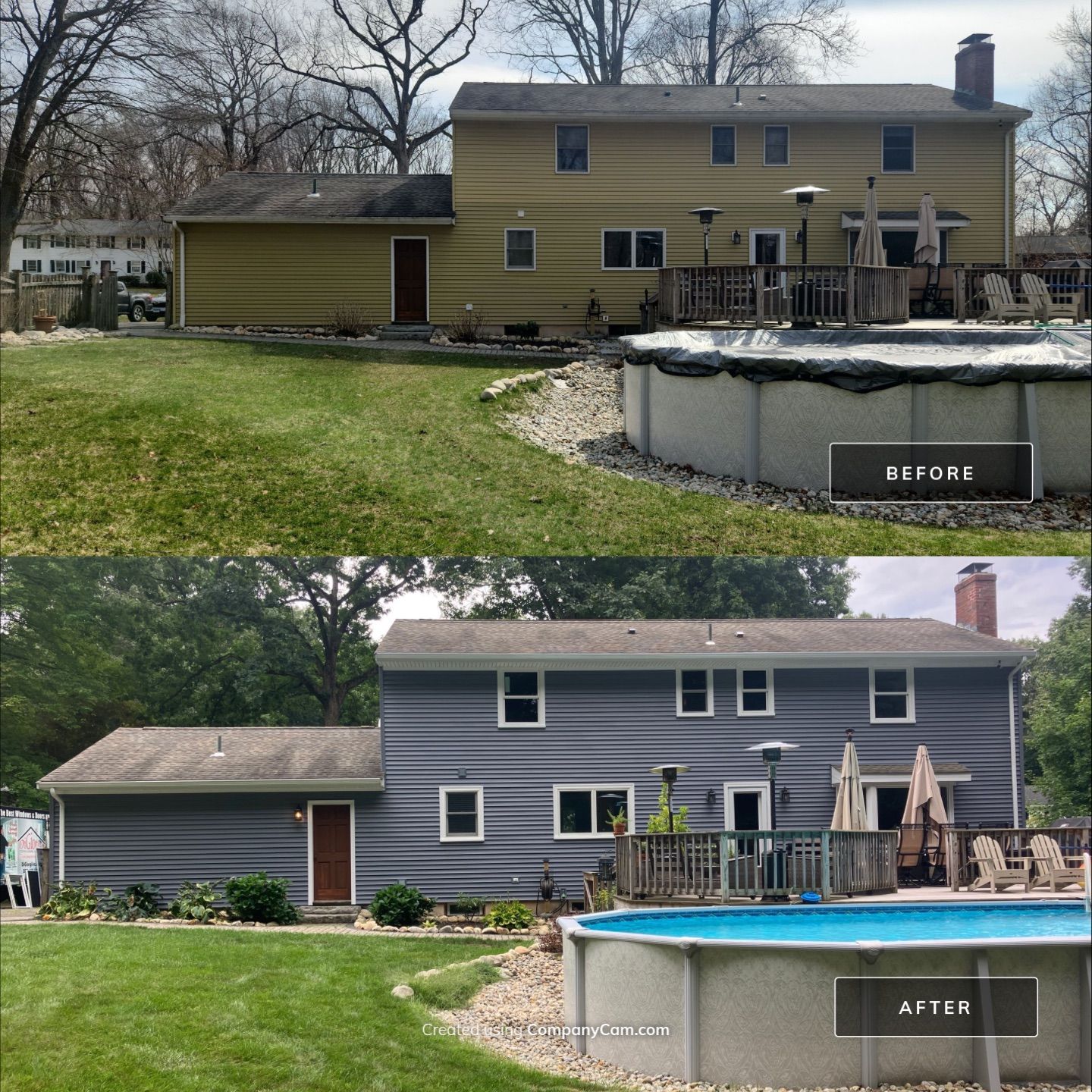 Siding using Cert. Monogram D/4 x 12'6" Clapboard, Flagstone by DiGiorgi Roofing and Siding Inc