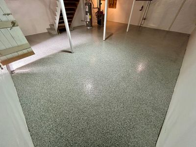 Basement floor Coating Transformation 