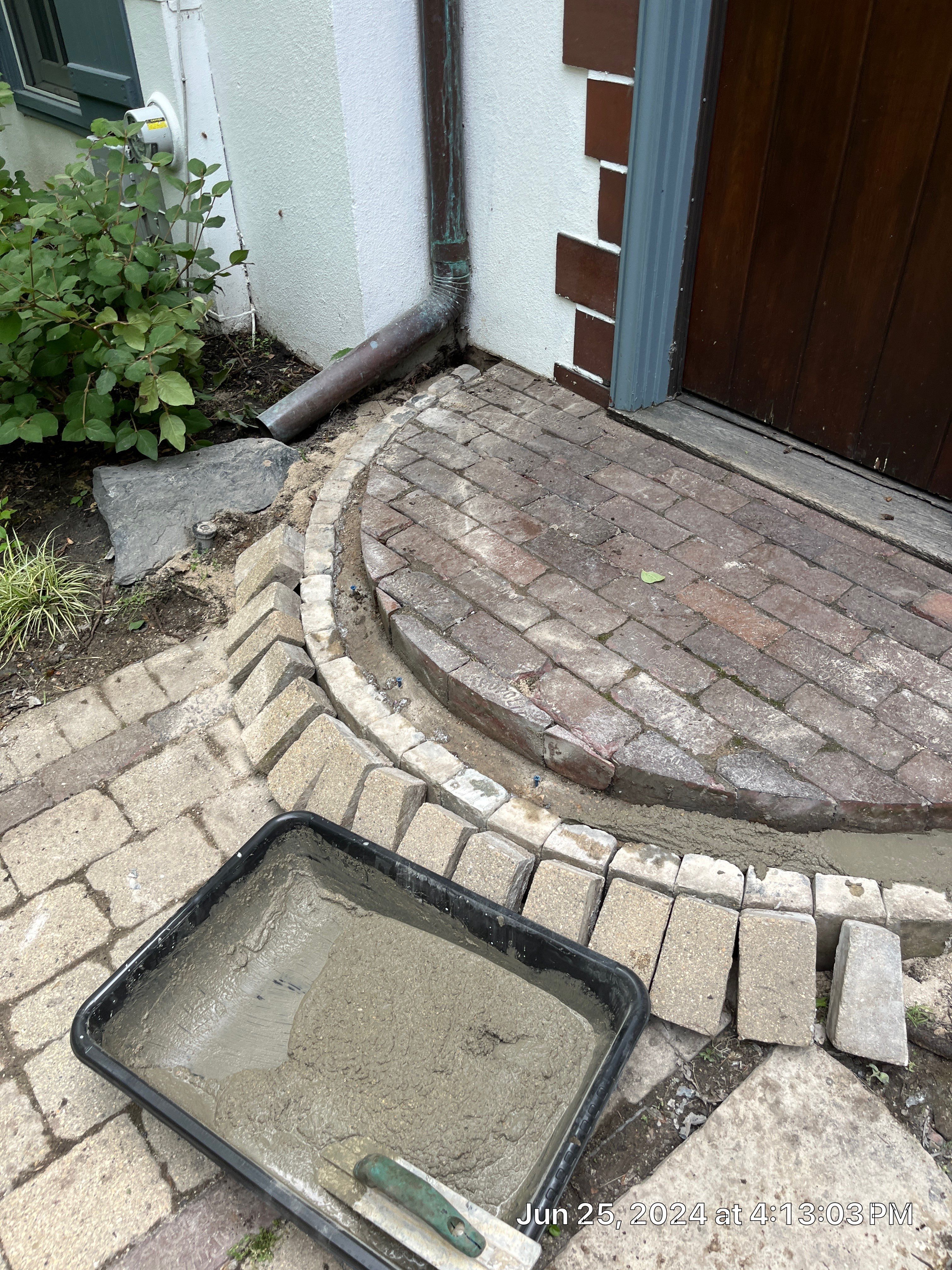 Glencoe, IL brick paver clean sand seal, repair, and reseal by Northern Power Washing LLC.
