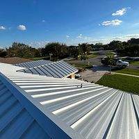 24ga 1.5" Mechanical Seam Mill Finish  by Total Roofing System The Metal Roof Experts